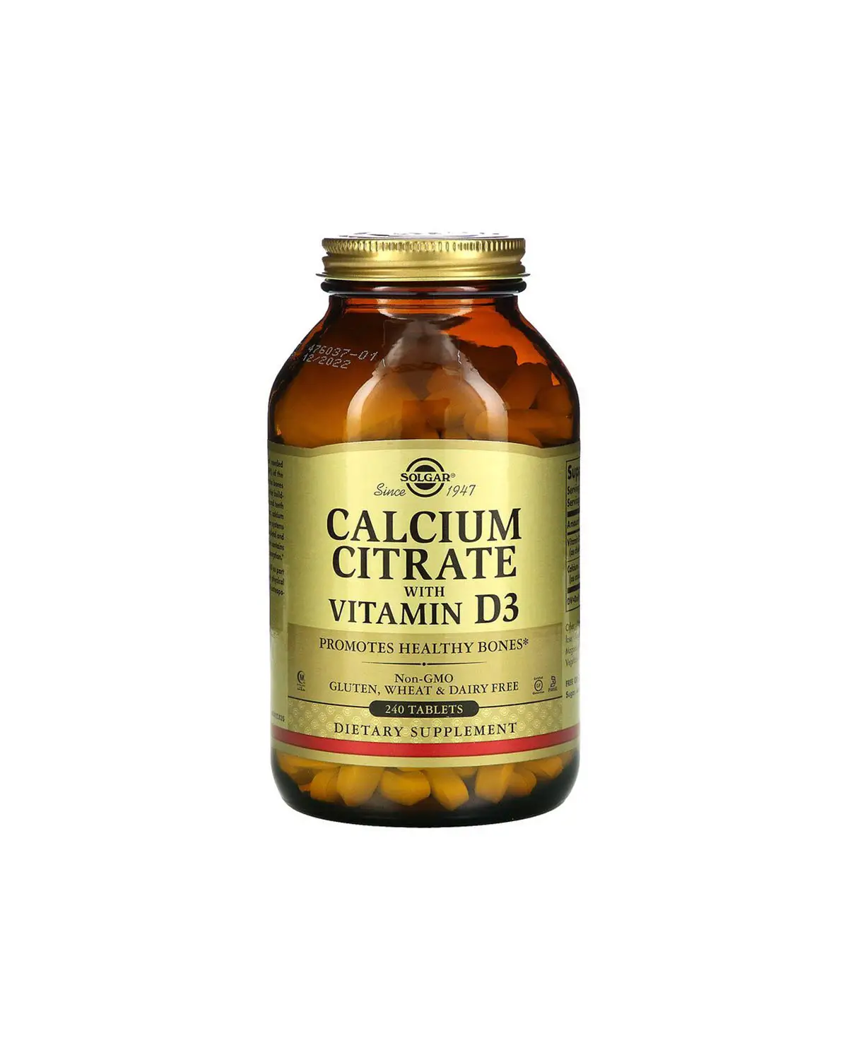 Кальций цитрат с витамином D3 | 240 таб Solgar
