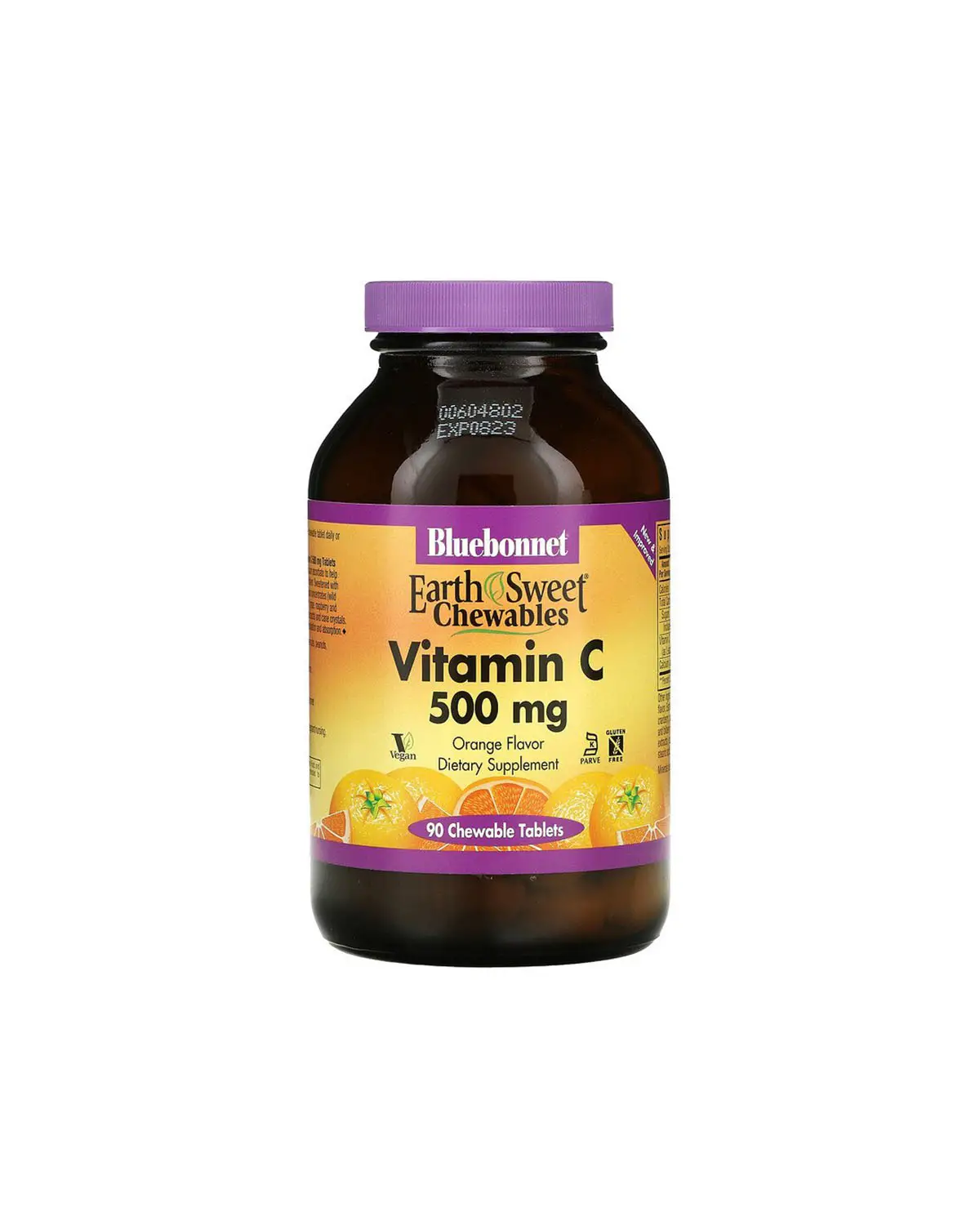 Витамин С 500 мг вкус апельсина | 90 жев таб Bluebonnet Nutrition 20202564