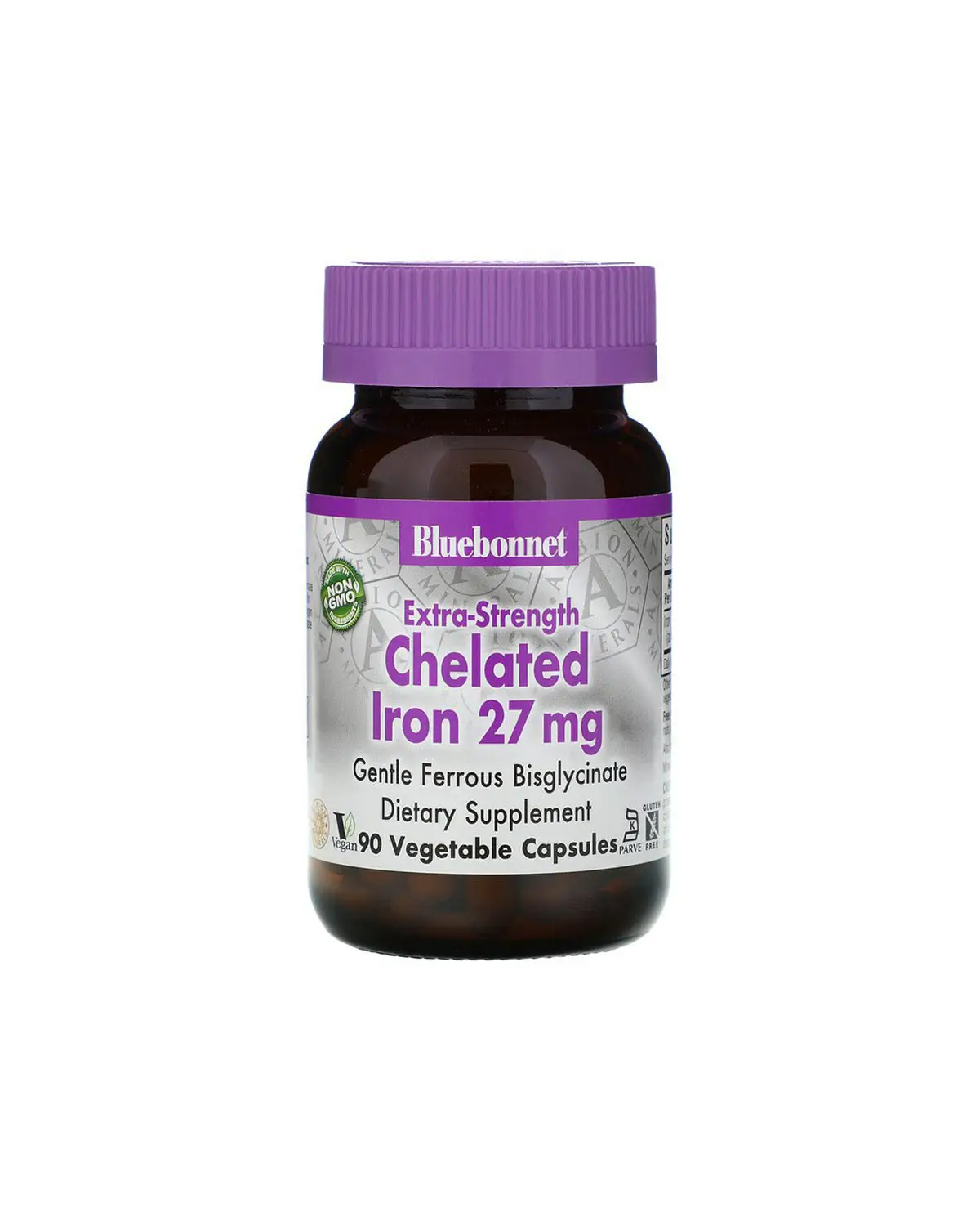Железо хелат экстра сила 27 мг | 90 кап Bluebonnet Nutrition 20202651