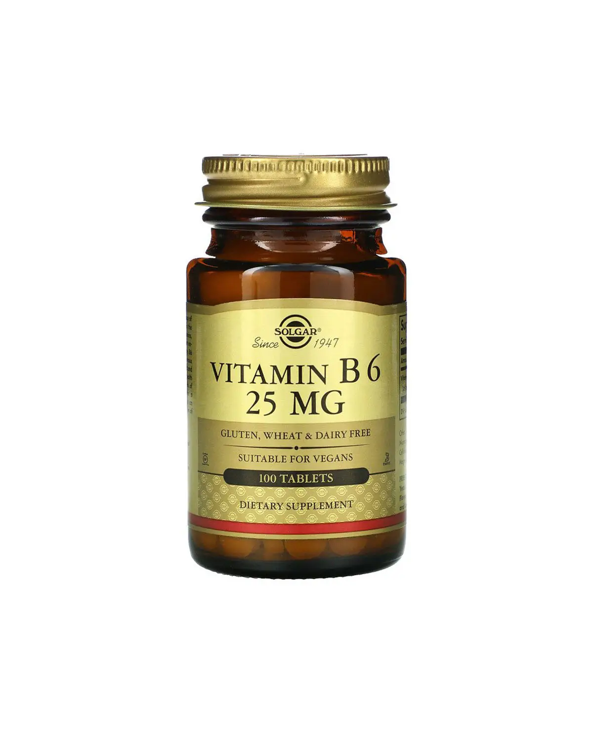Вітамін B6 25 мг | 100 таб Solgar 20202698