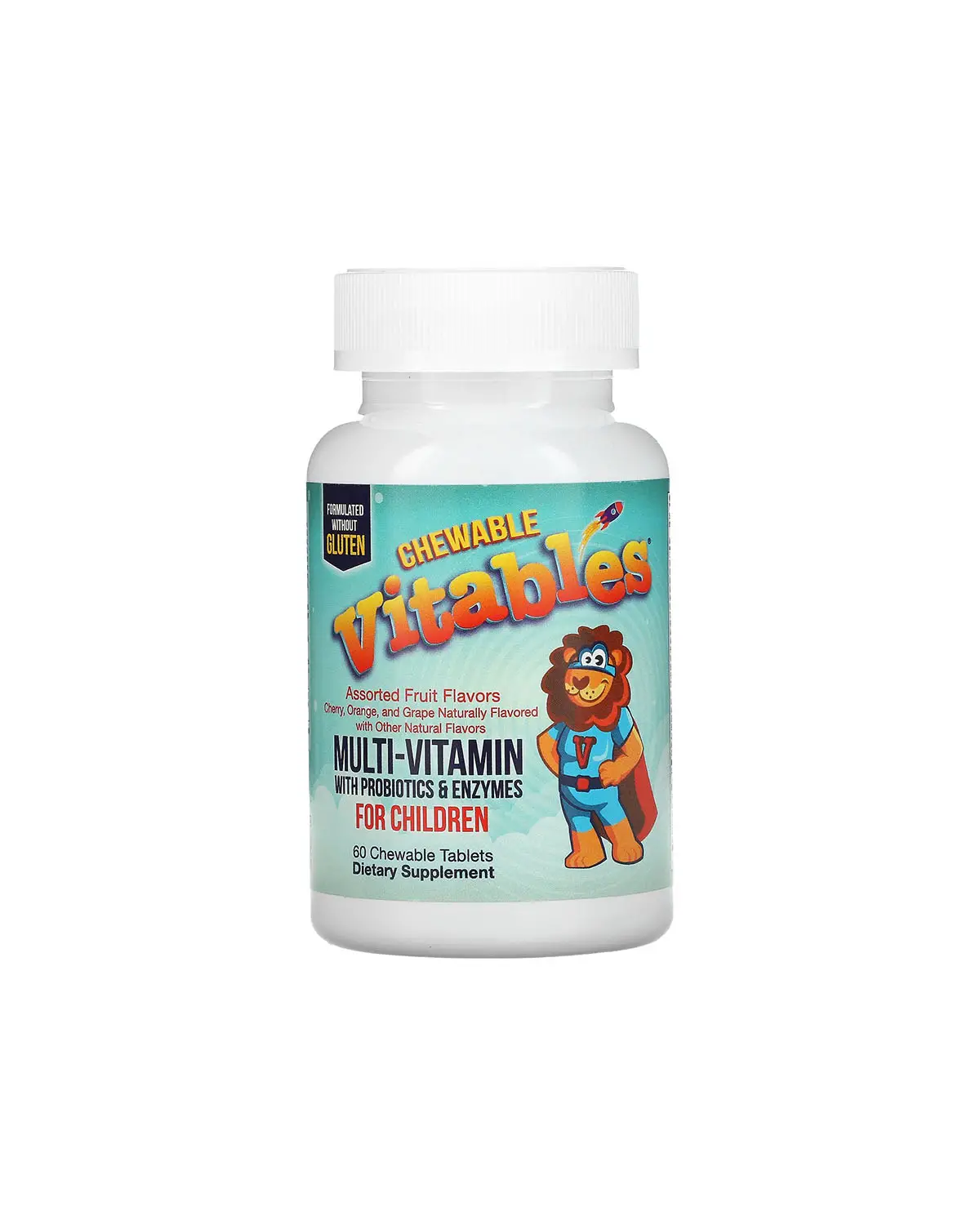 Мультивитамины с пробиотиками и ферментами для детей | 60 жев таб Vitables 20202853