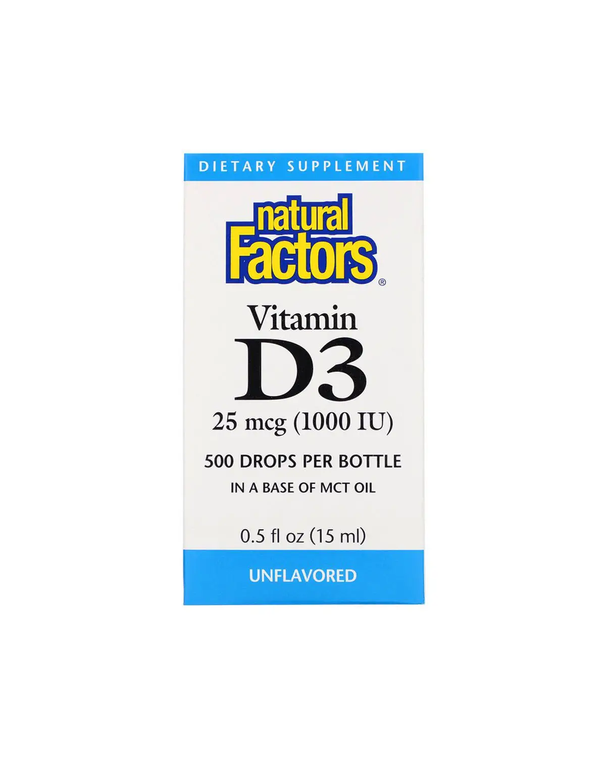 Витамин D3 1000 МЕ | 15 мл Natural Factors