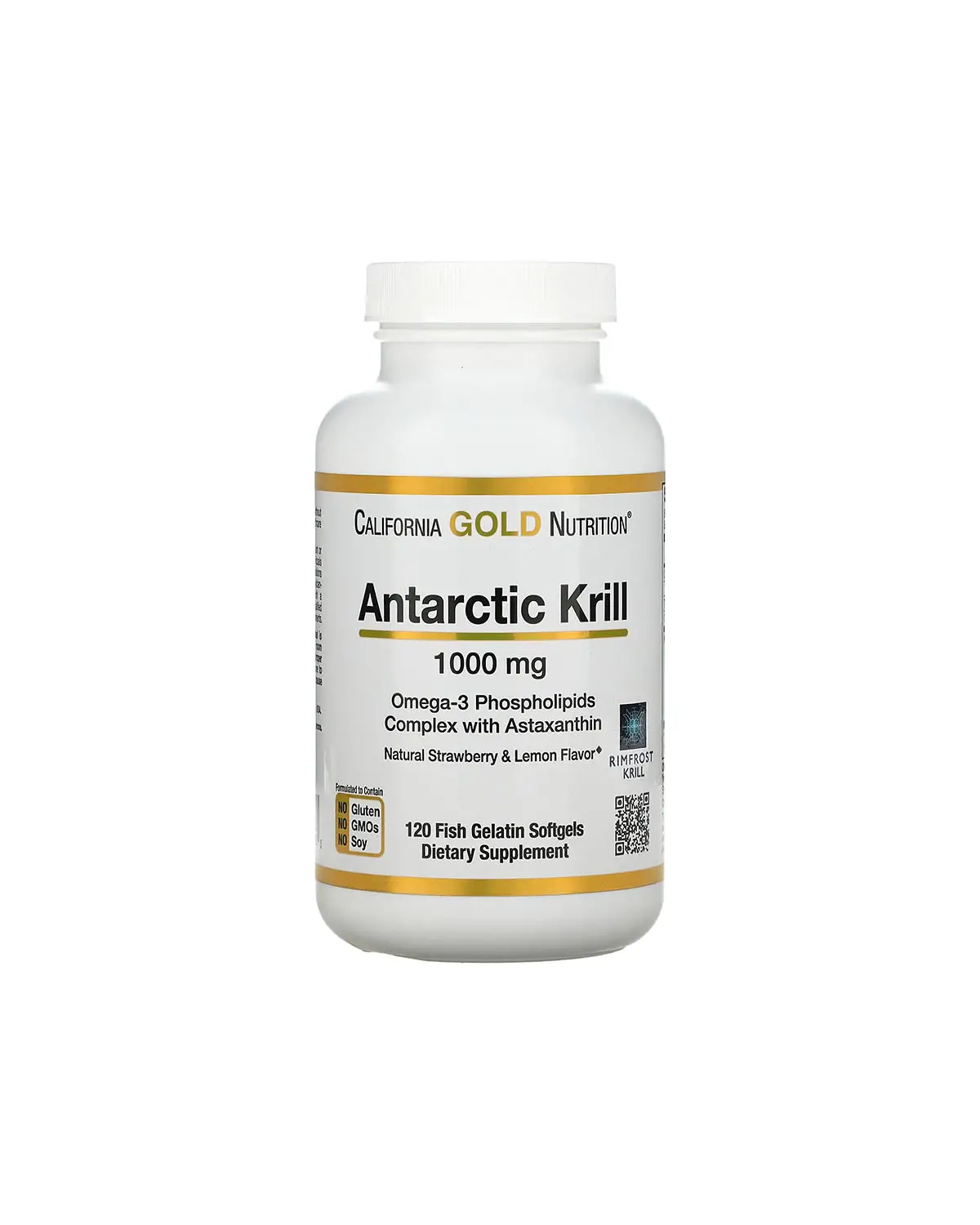 Жир антарктичного криля с астаксантином 1000 мг | 120 кап California Gold Nutrition 20202908