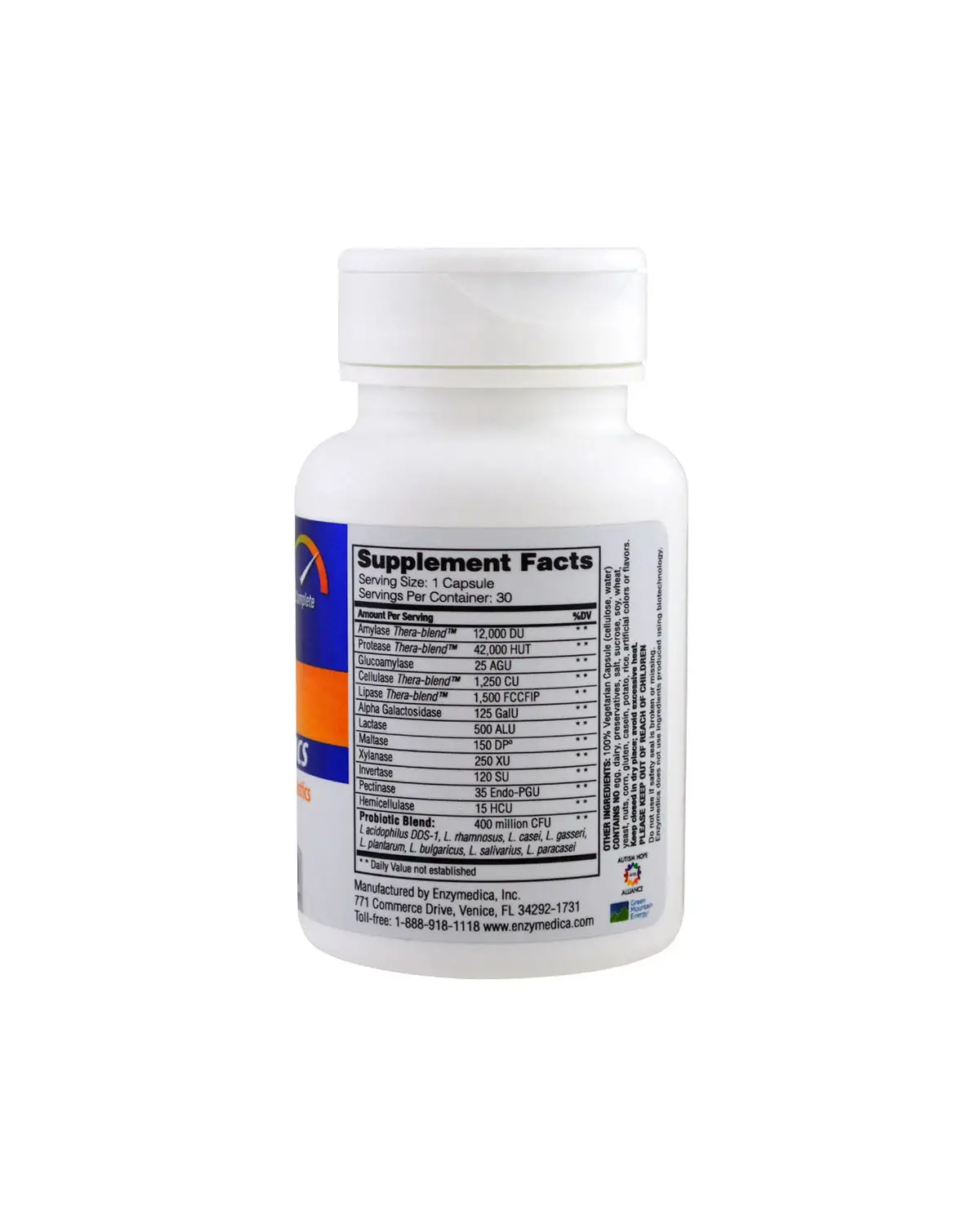 Ферменты + пробиотики | 30 кап Enzymedica