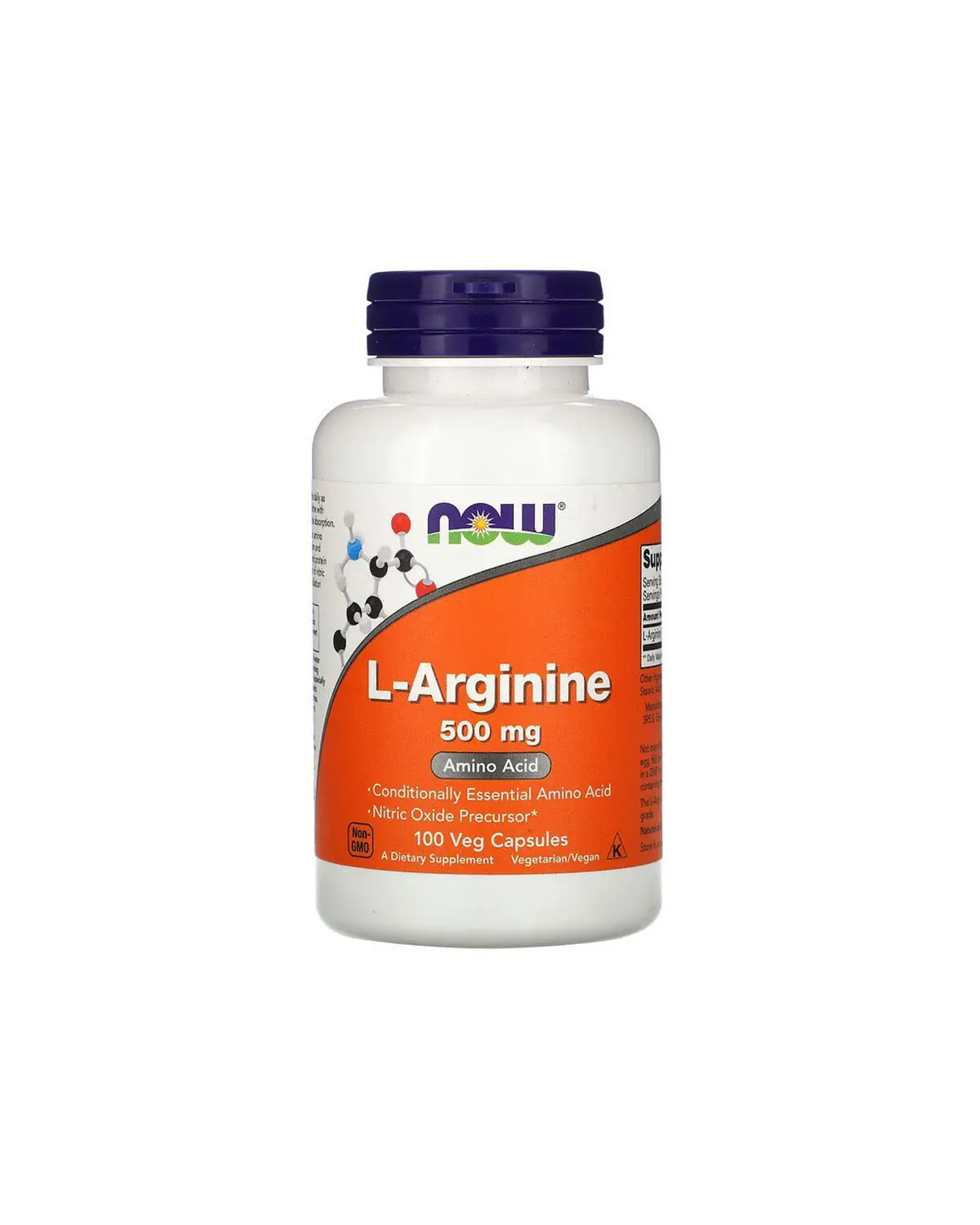 L-аргинин 500 мг | 100 кап Now Foods 20203023