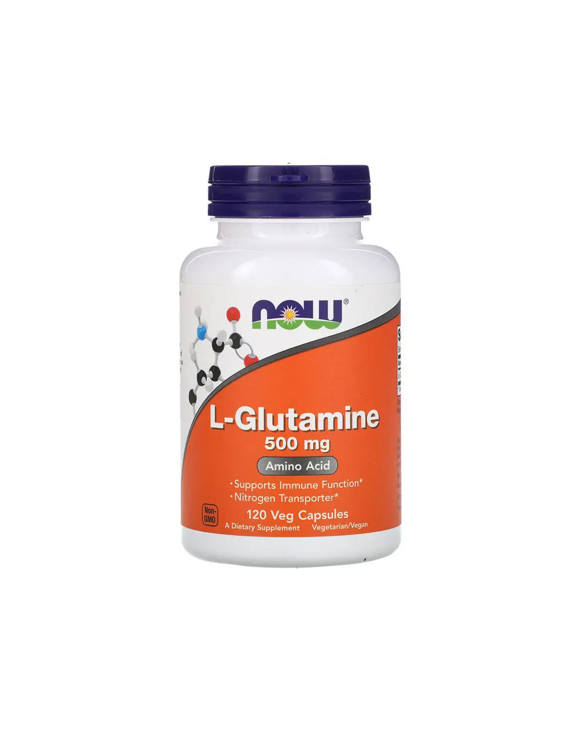 L-глютамін 500 мг | 120 кап Now Foods 20203027