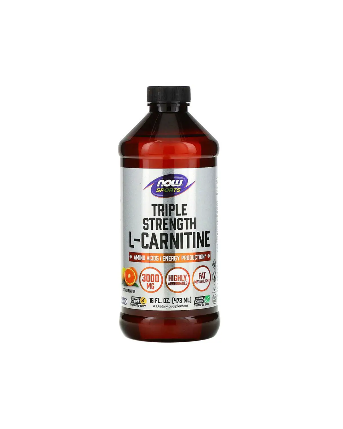 L-Карнитин жидкий 3000 мг | 473 мл Now Foods