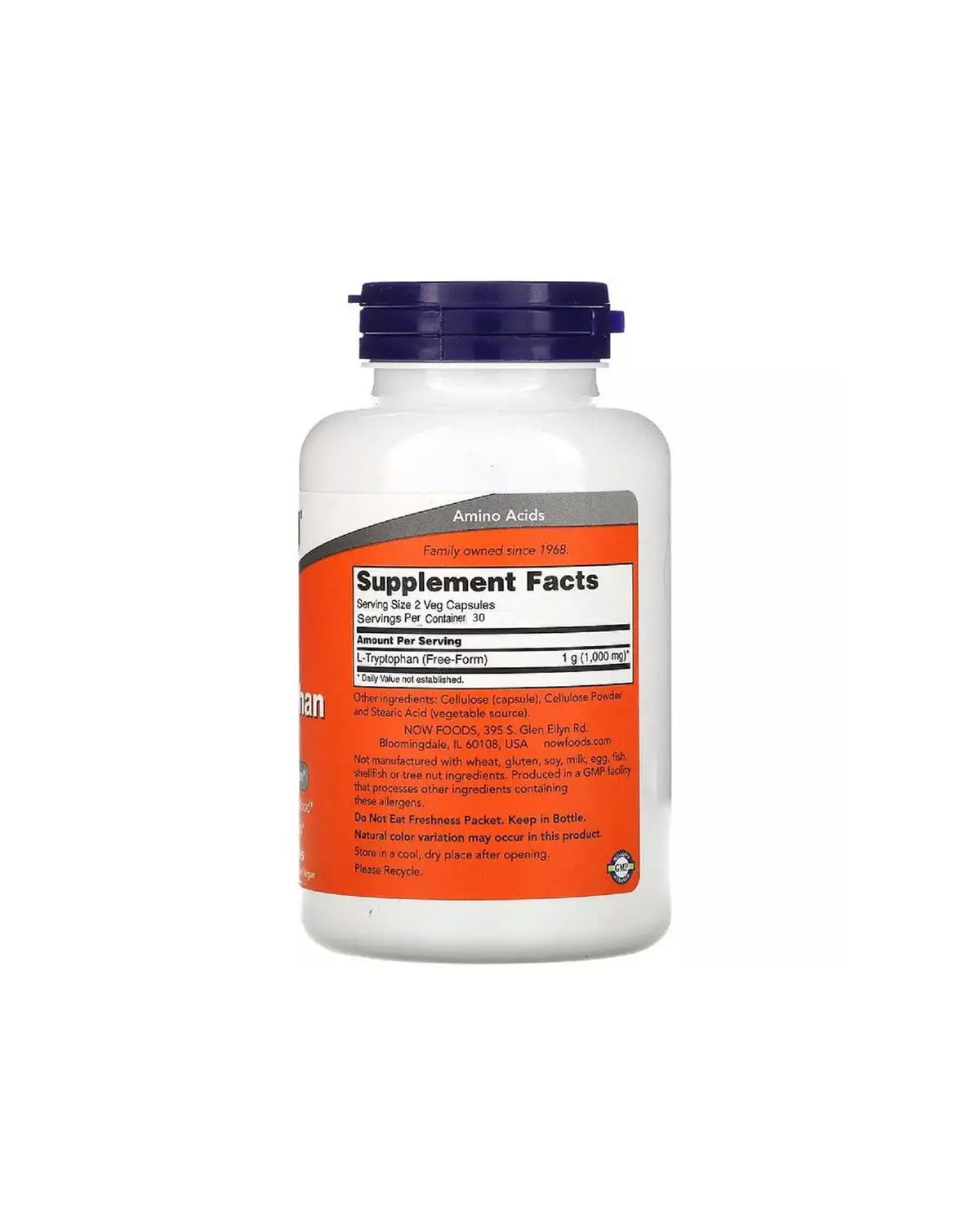 L-Триптофан 500 мг | 60 кап Now Foods