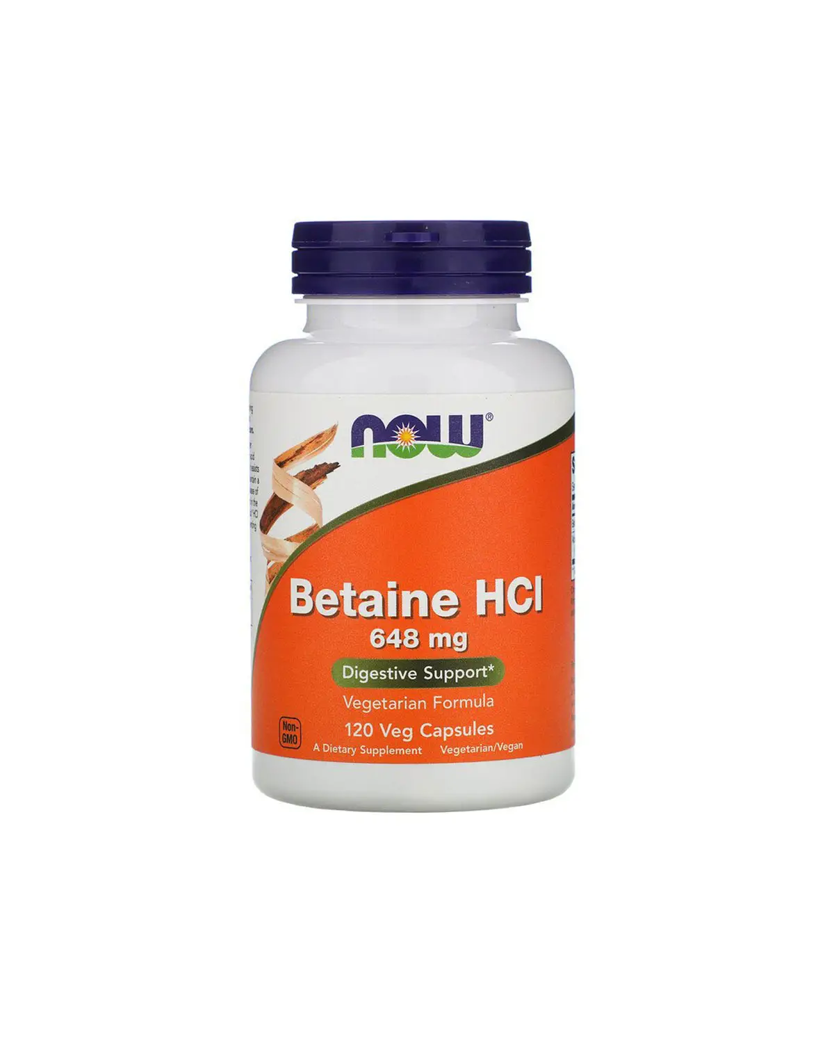 Бетаин HCl 648 мг | 120 кап Now Foods 20203119