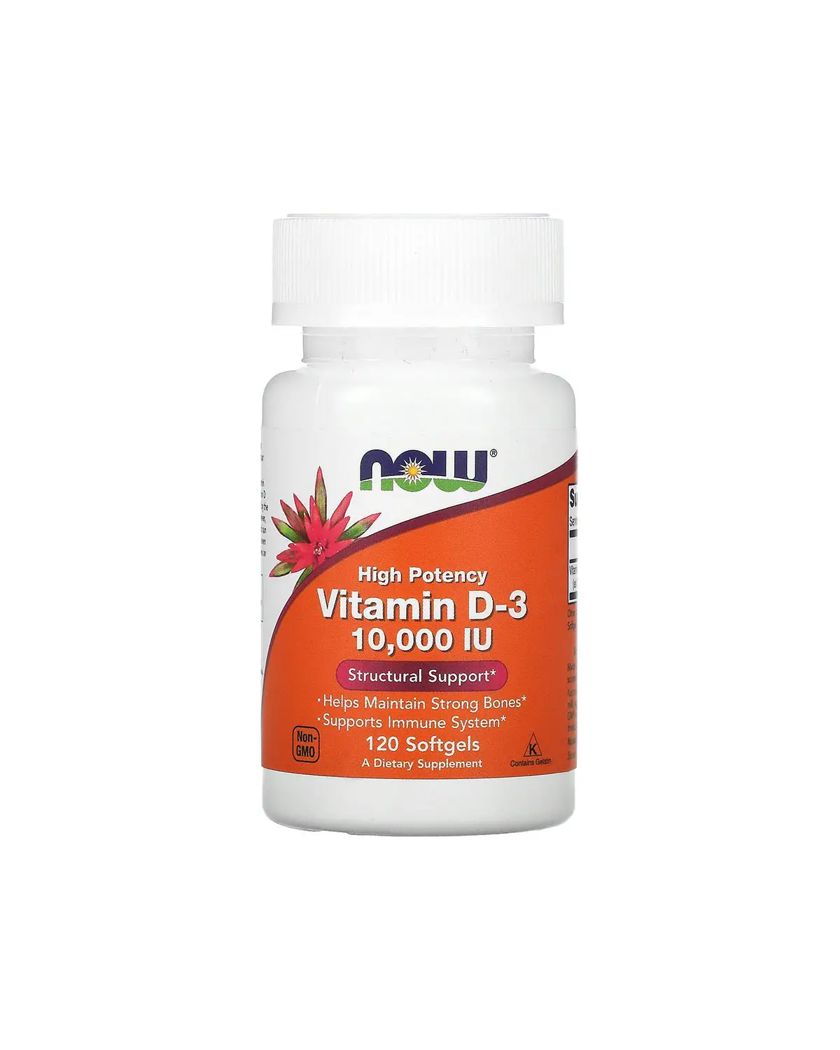 Витамин D3 10000 МЕ | 120 кап Now Foods 20203149