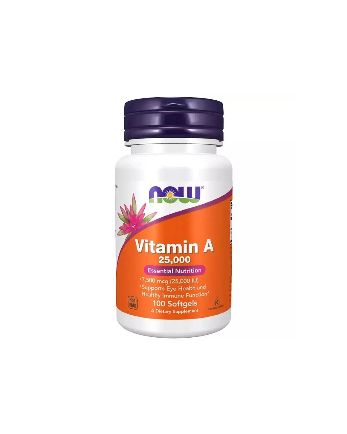 Витамин A 25000 МЕ | 100 кап Now Foods 20203160