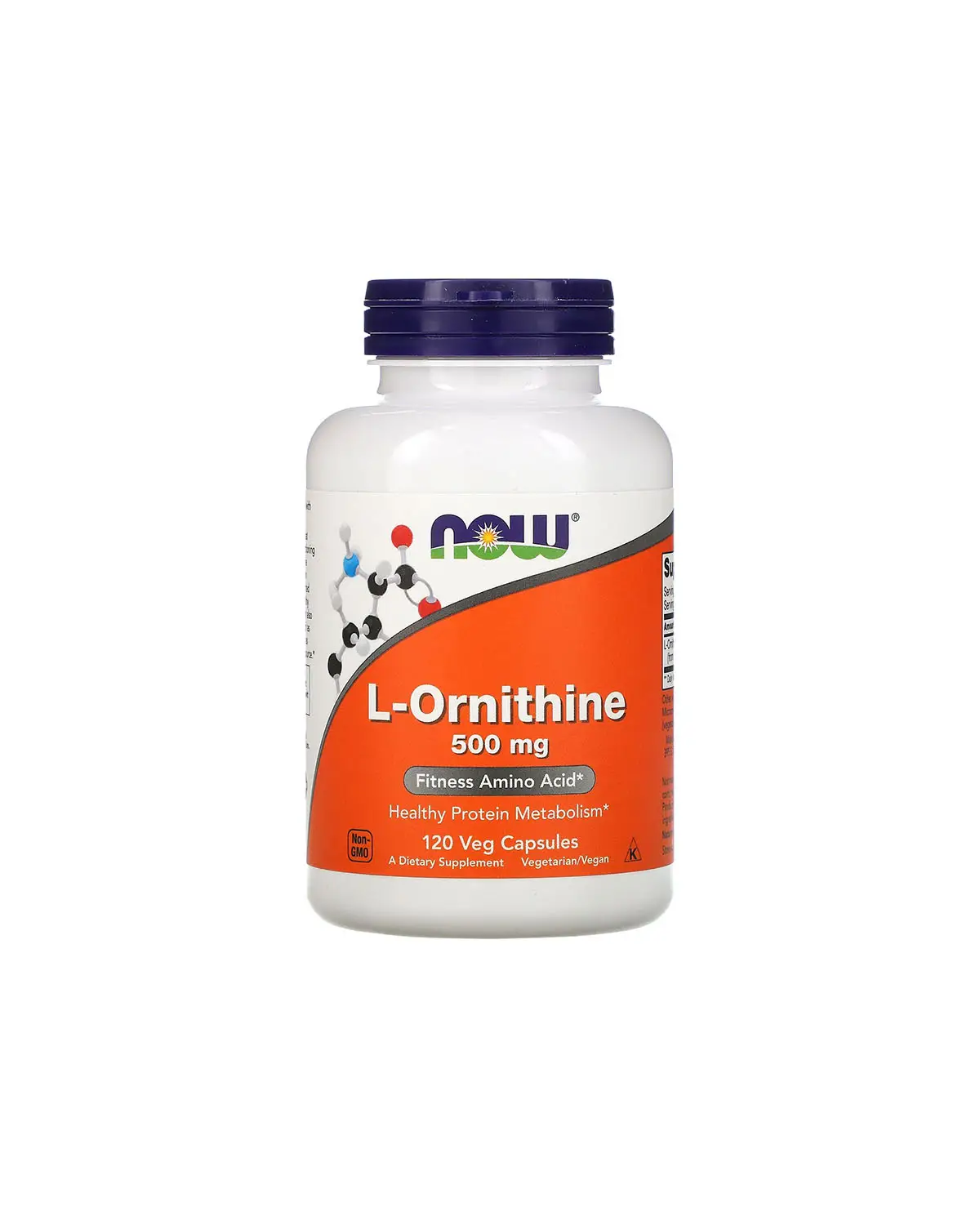 L-Орнітин 500 мг | 120 кап Now Foods 20203343