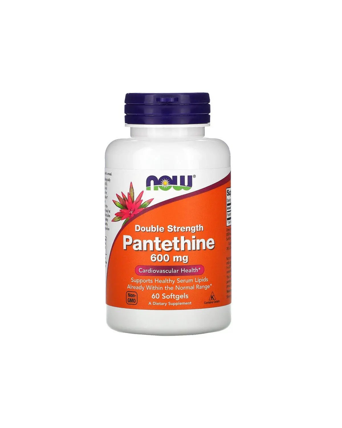Пантетин двойная сила 600 мг | 60 кап Now Foods 20203347
