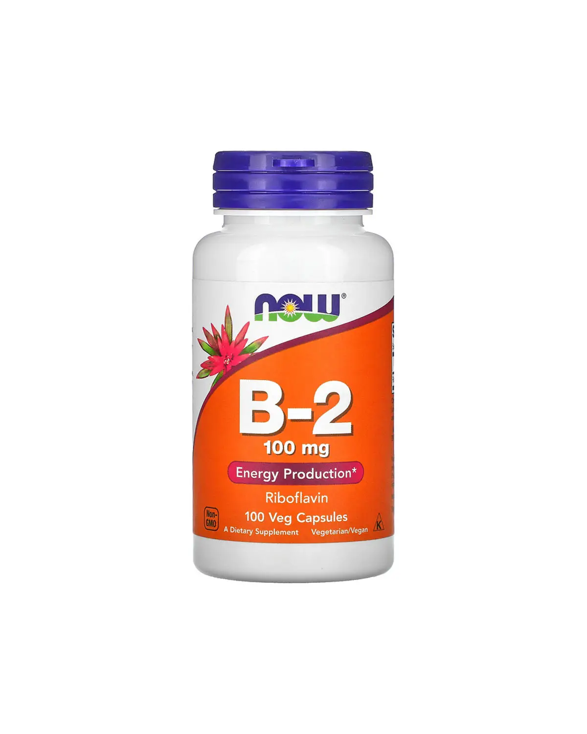 Витамин B2 рибофлавин 100 мг | 100 кап Now Foods 20203405