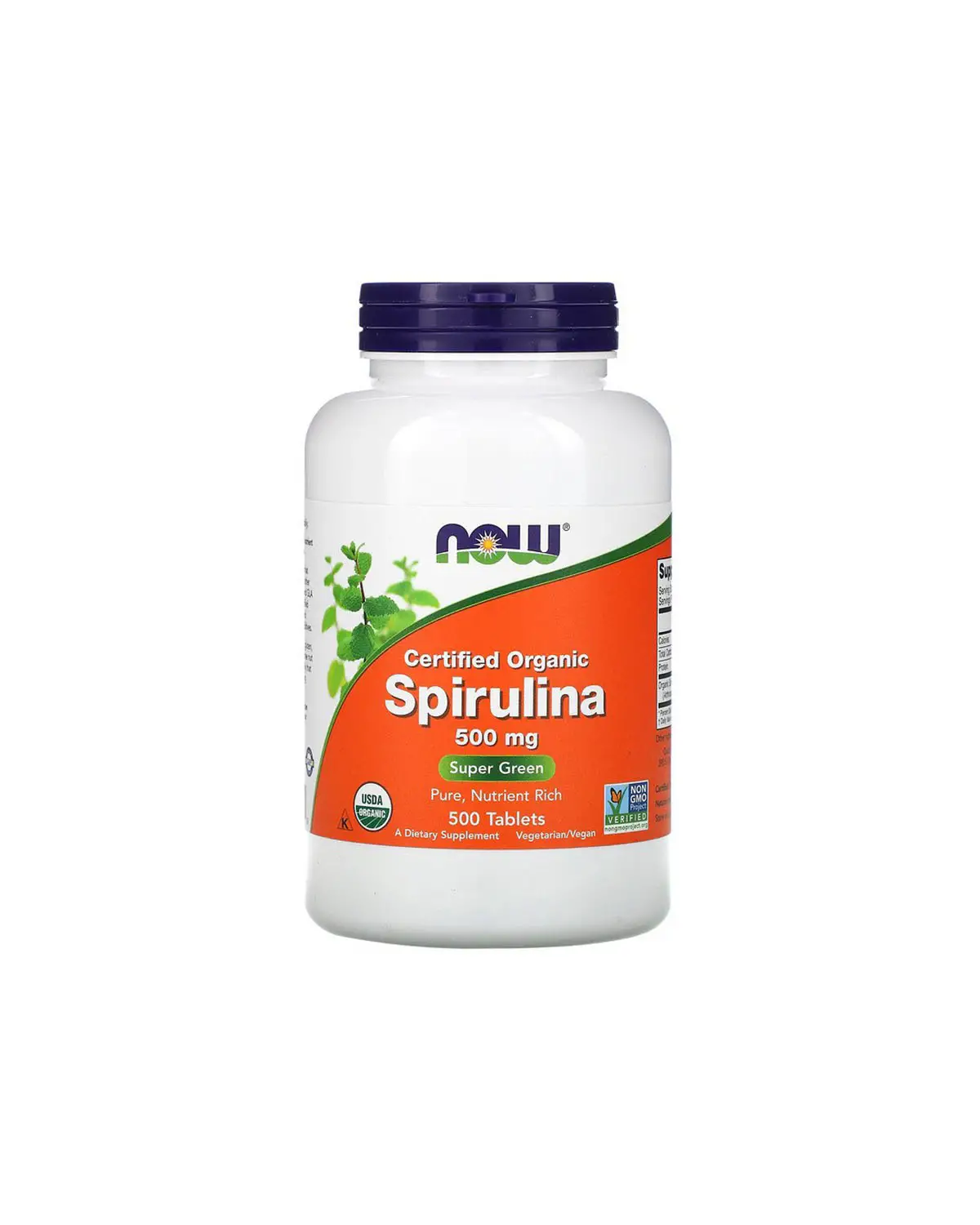 Спіруліна 500 мг | 500 таб Now Foods 20203421