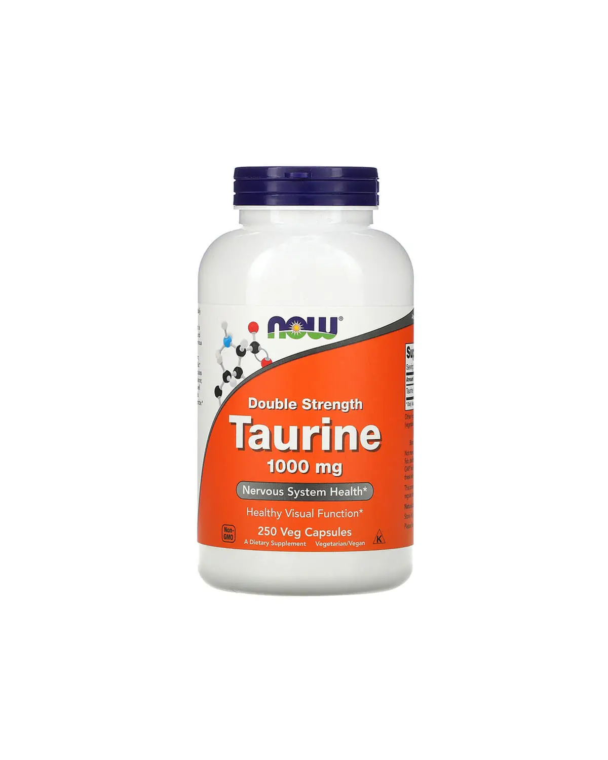 Таурин подвійної сили 1000 мг | 250 кап Now Foods 20203435