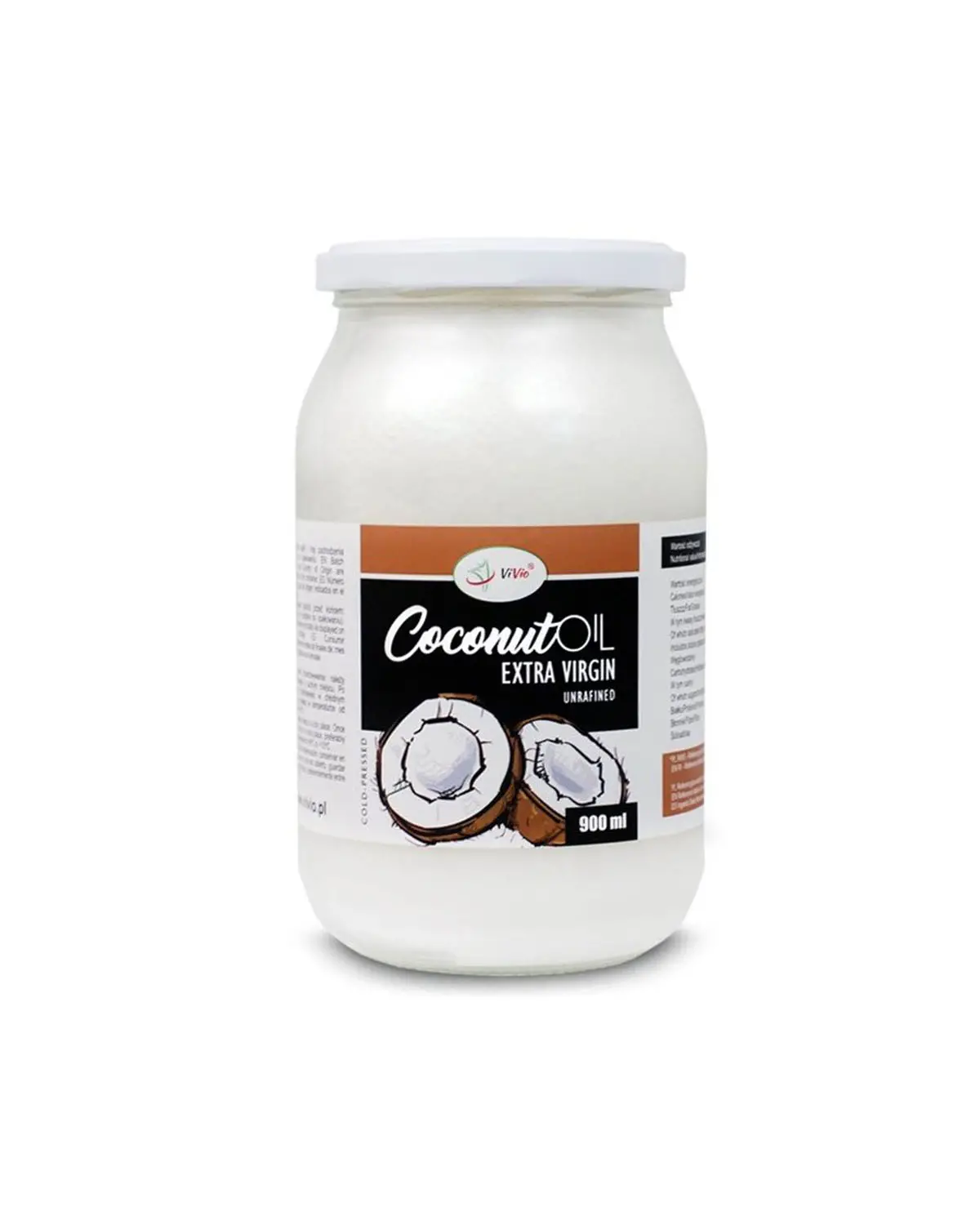Кокосовое масло холодного отжима | 900 мл Vibio