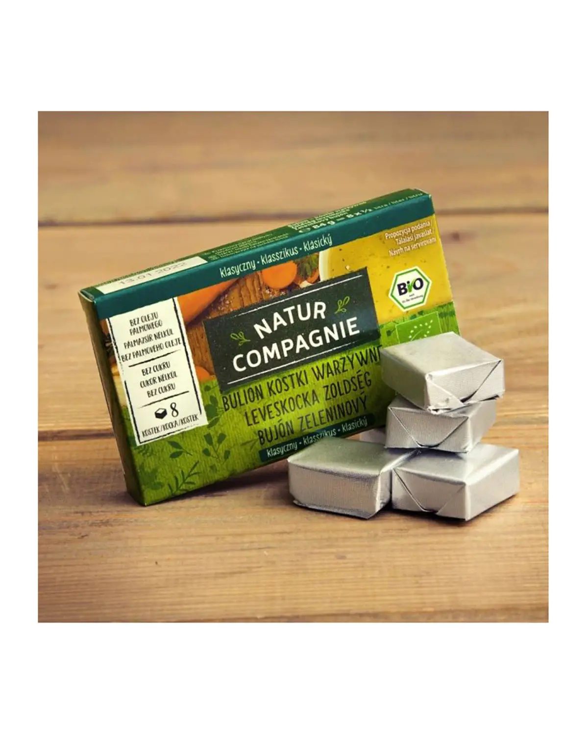Бульонные овощные кубики  | 8 кубиков ( 84 г ) Natur Compagnie