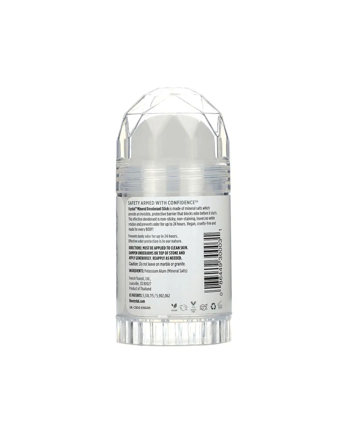 Дезодорант-стик без запаха | 120 г Crystal Body Deodorant