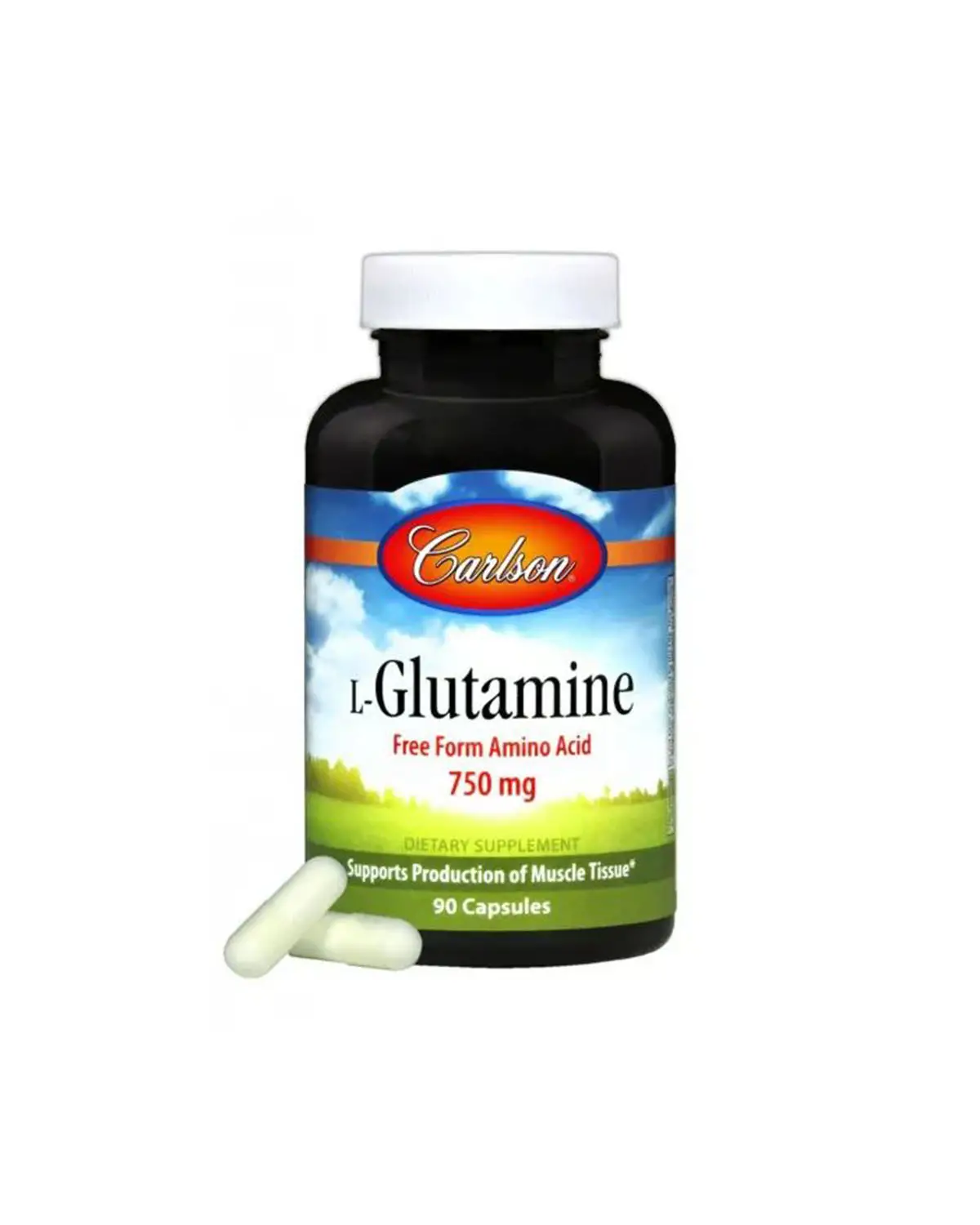 L-глютамин 750 мг | 90 кап Carlson Labs 20203624