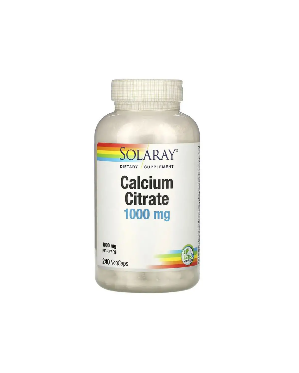 Кальций цитрат 1000 мг | 240 кап Solaray 20203638