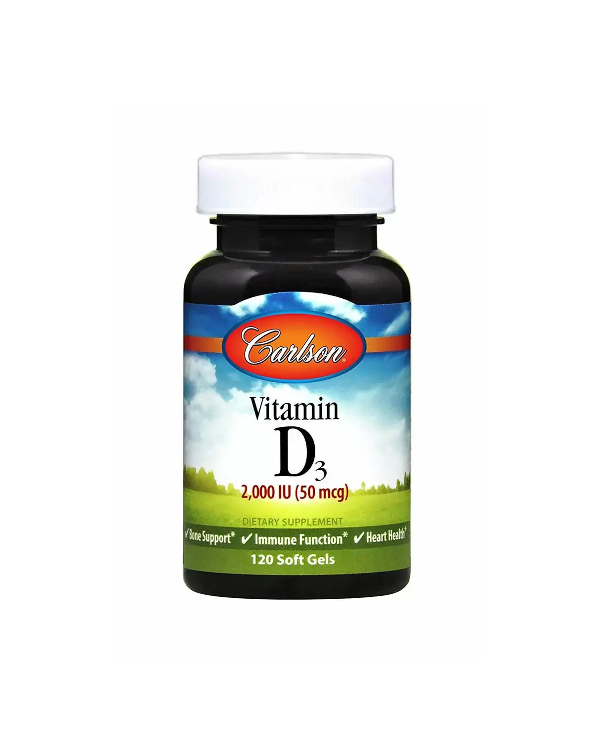 Витамин D3 2000 МЕ | 120 кап Carlson Labs