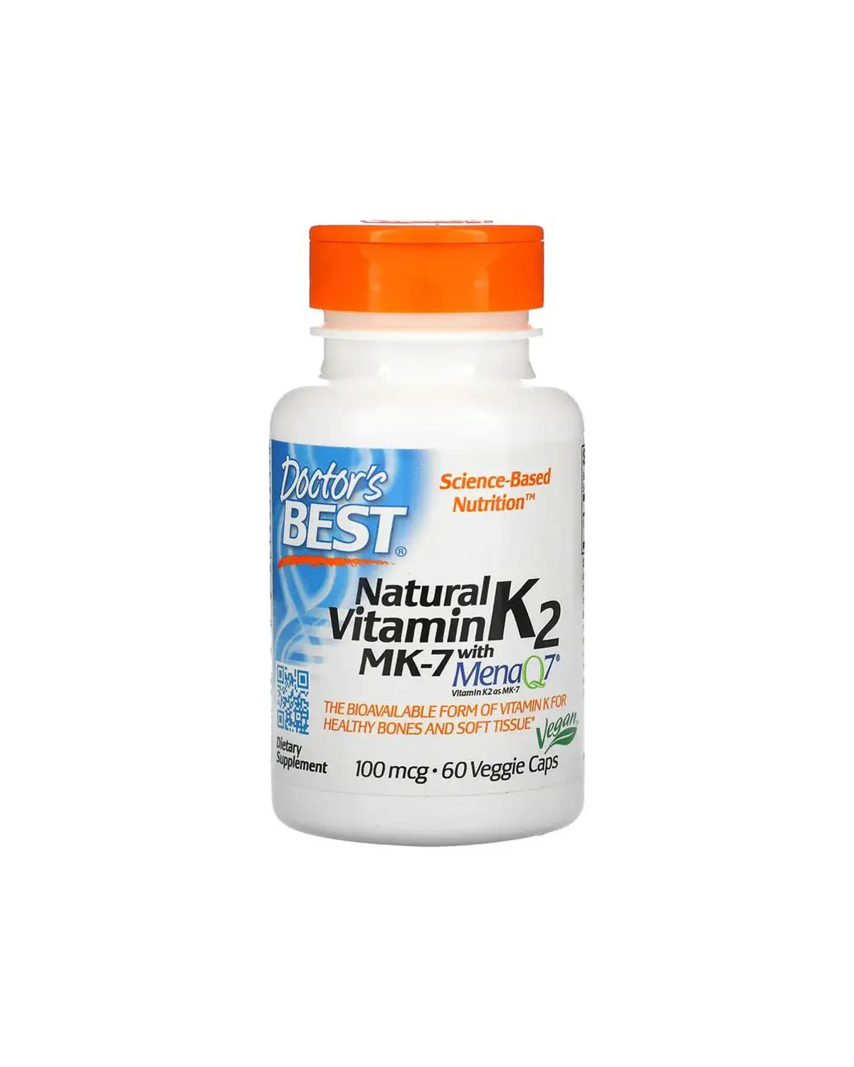 Витамин К2 (МК-7) 100 мкг | 60 кап Doctor's Best 20203646