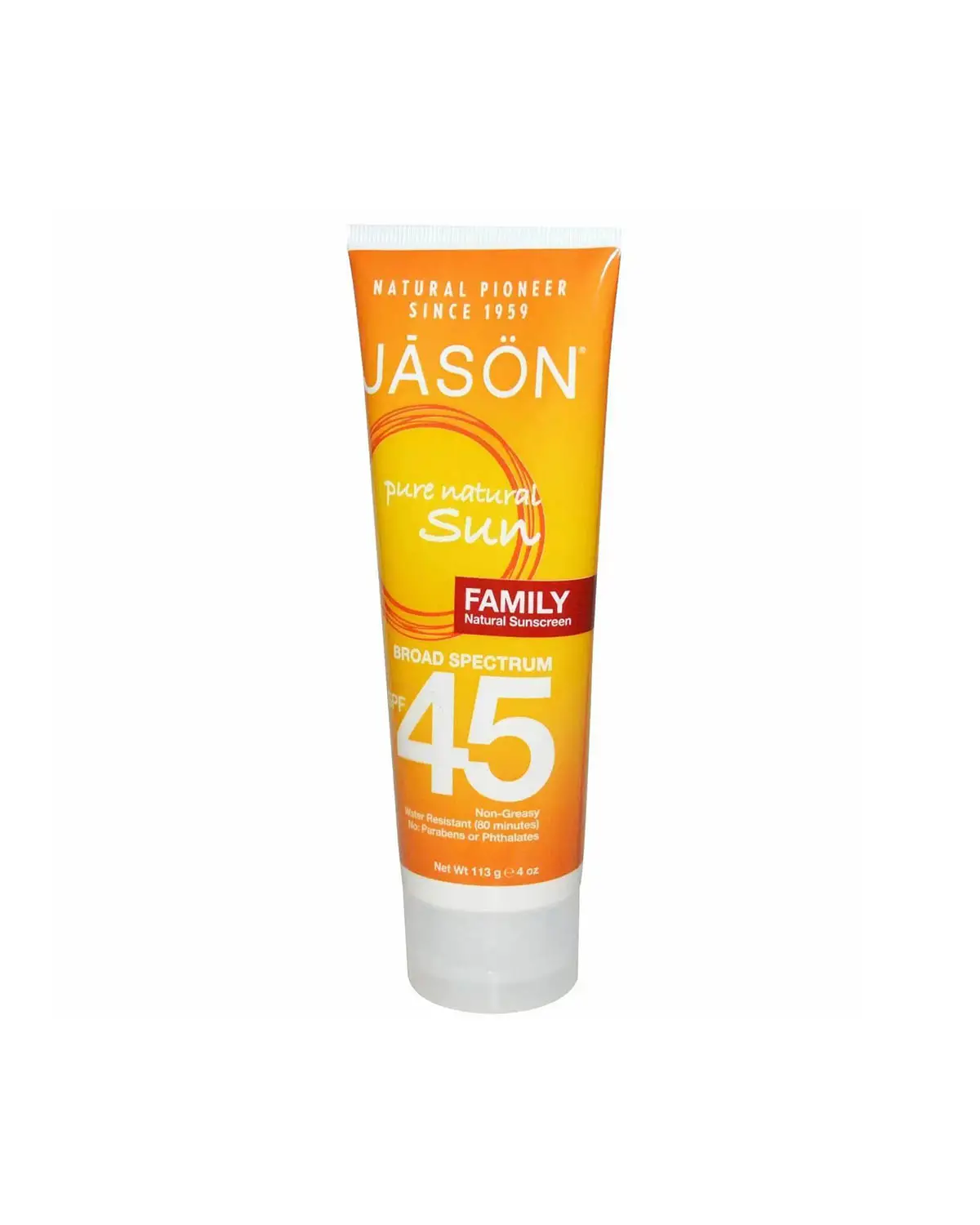 Солнцезащитный крем SPF 45 | 113 г Jason Natural