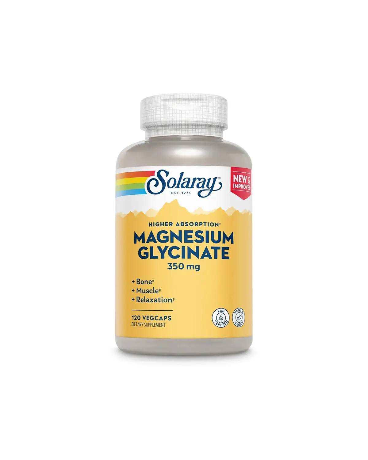 Магний глицинат 350 мг | 120 кап Solaray 20203737