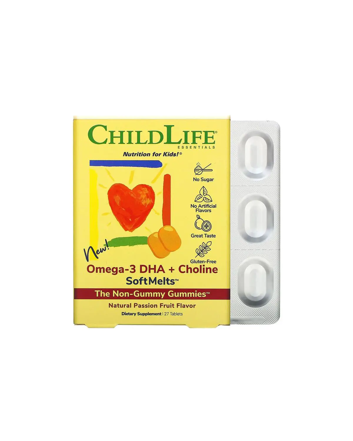 Омега-3 ДГК + холин для детей | 27 таб ChildLife 20203766