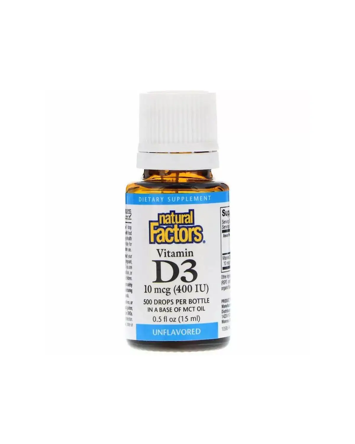 Витамин D3 для детей 400 ME | 15 мл Natural Factors