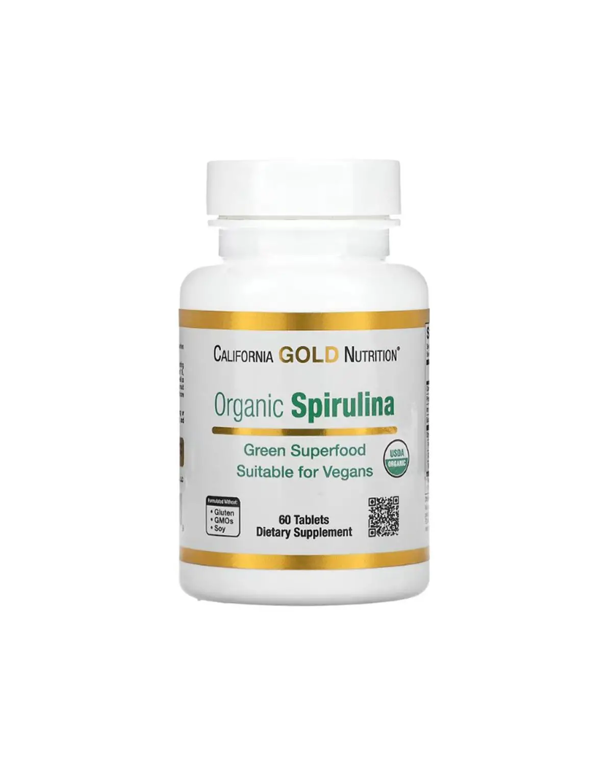 Органічна спіруліна 500 мг | 60 таб California Gold Nutrition 20203836