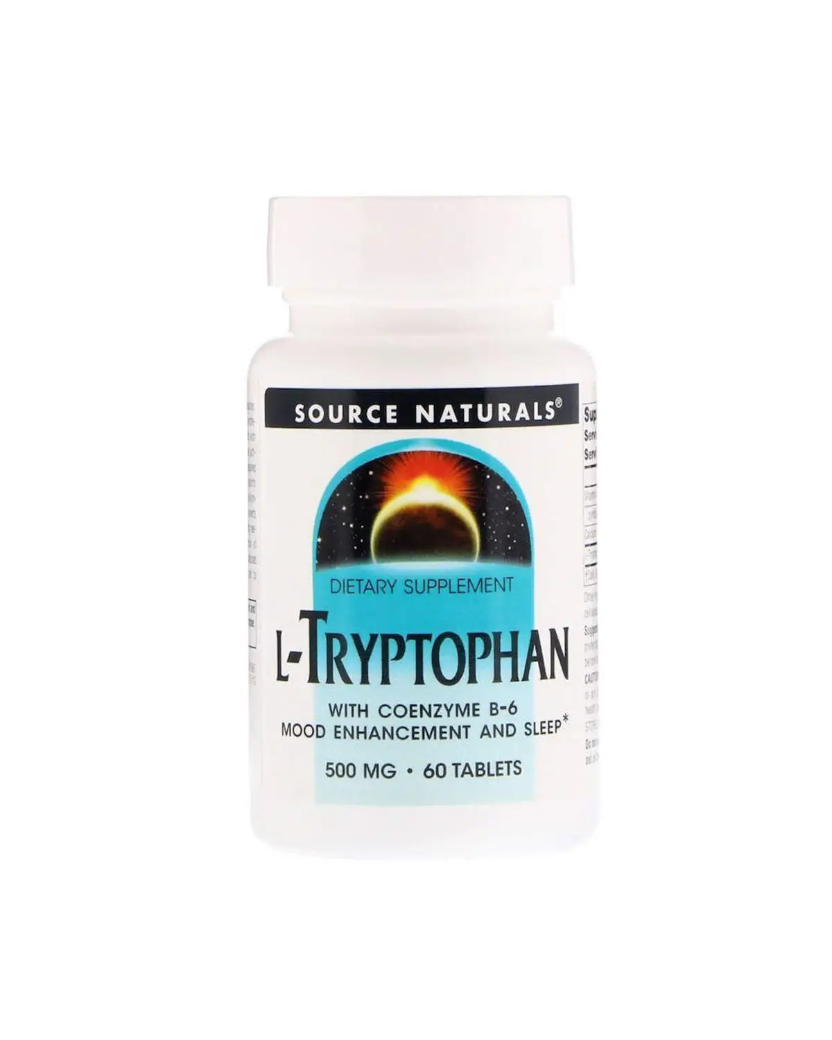 L-Триптофан з вітаміном В6 500 мг | 60 таб Source Naturals 20203862