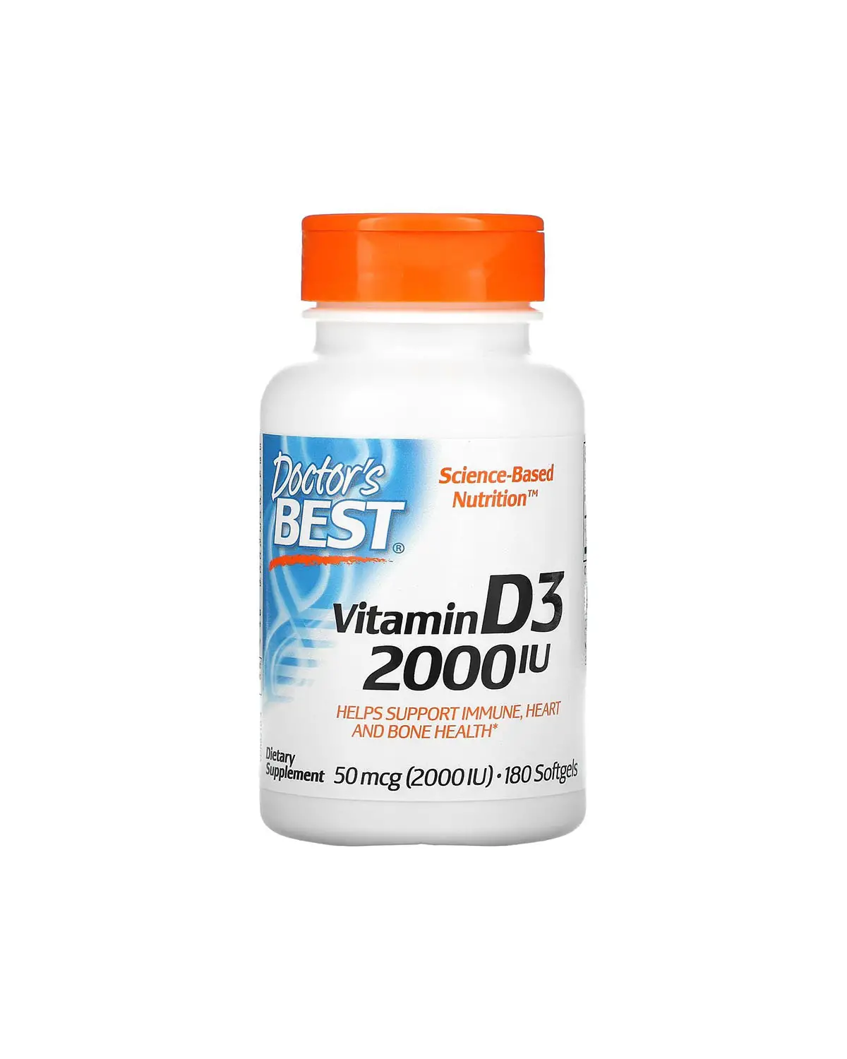 Вітамін D3 2000 МО | 180 кап Doctor's Best 20203865