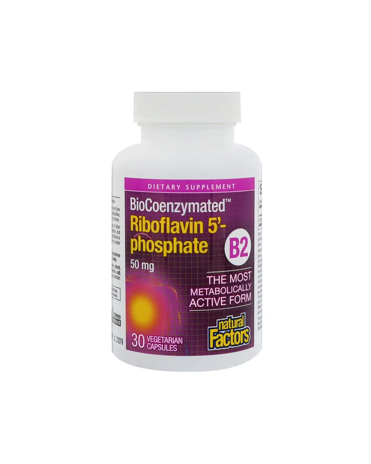 Витамин В2 ( рибофлавин ) 50 мг | 30 кап Natural Factors 20203882