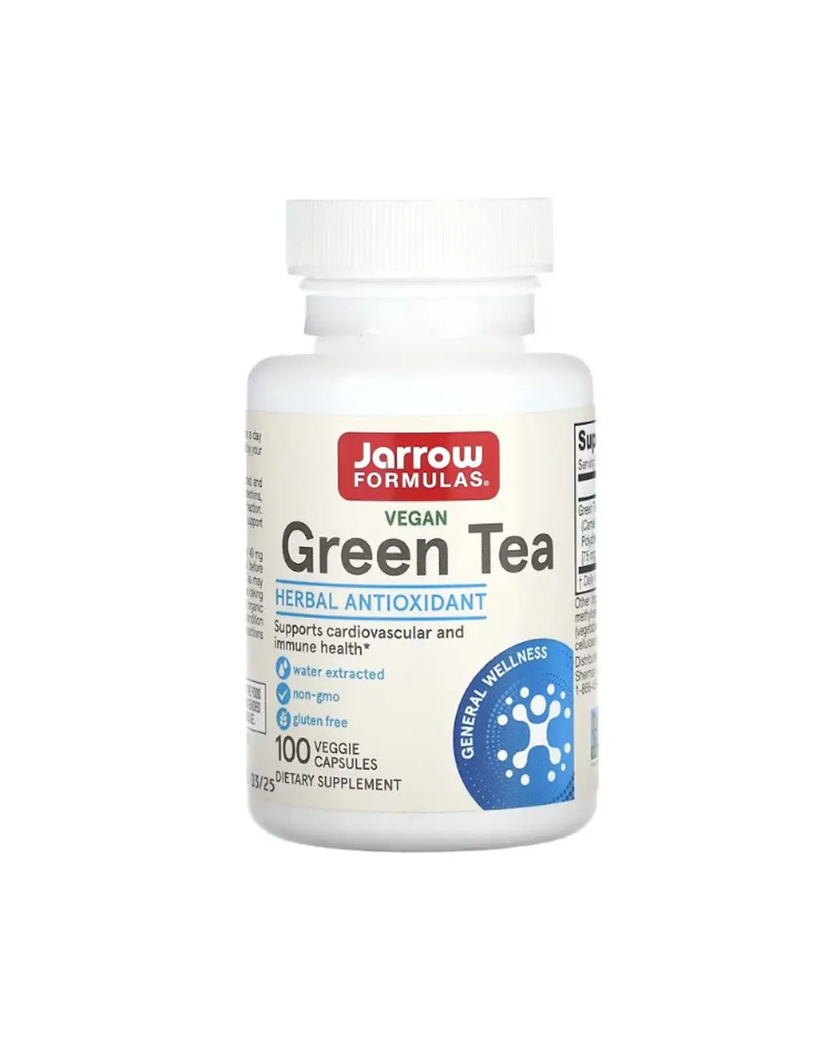 Зеленый чай 500 мг | 100 кап Jarrow Formulas 20203919
