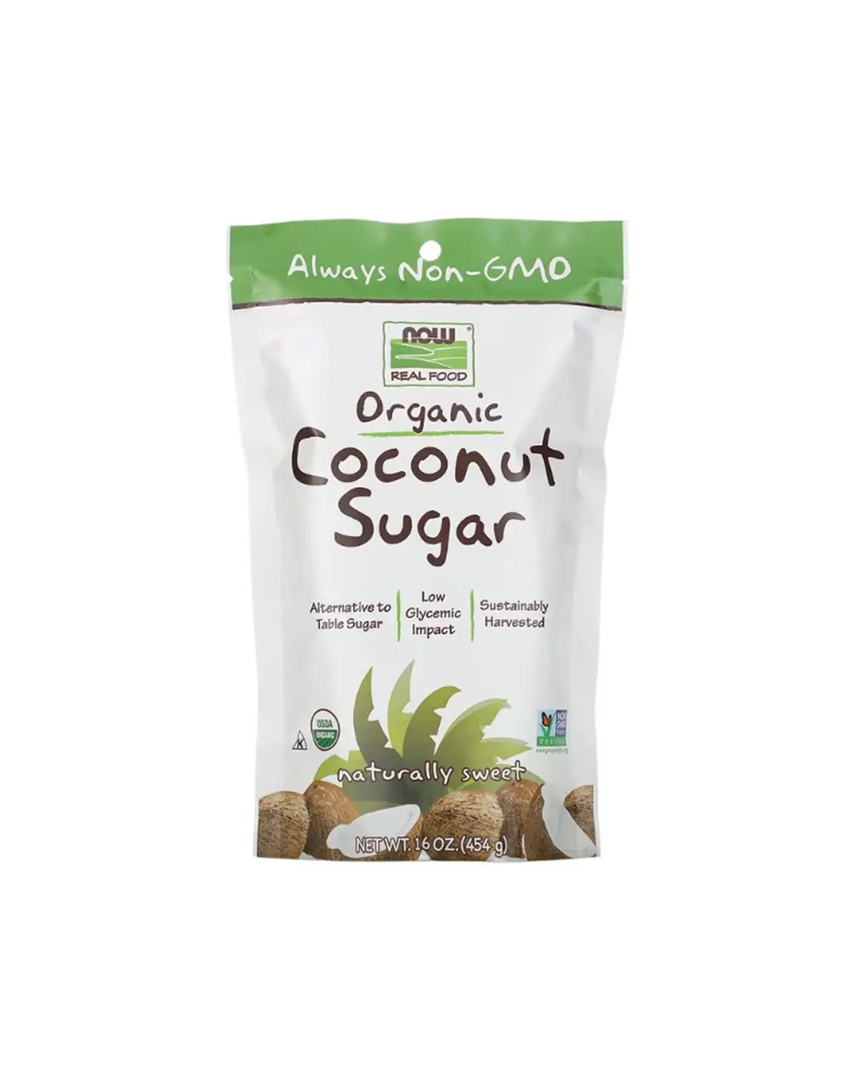 Кокосовий цукор | 454 г Now Foods 202040032