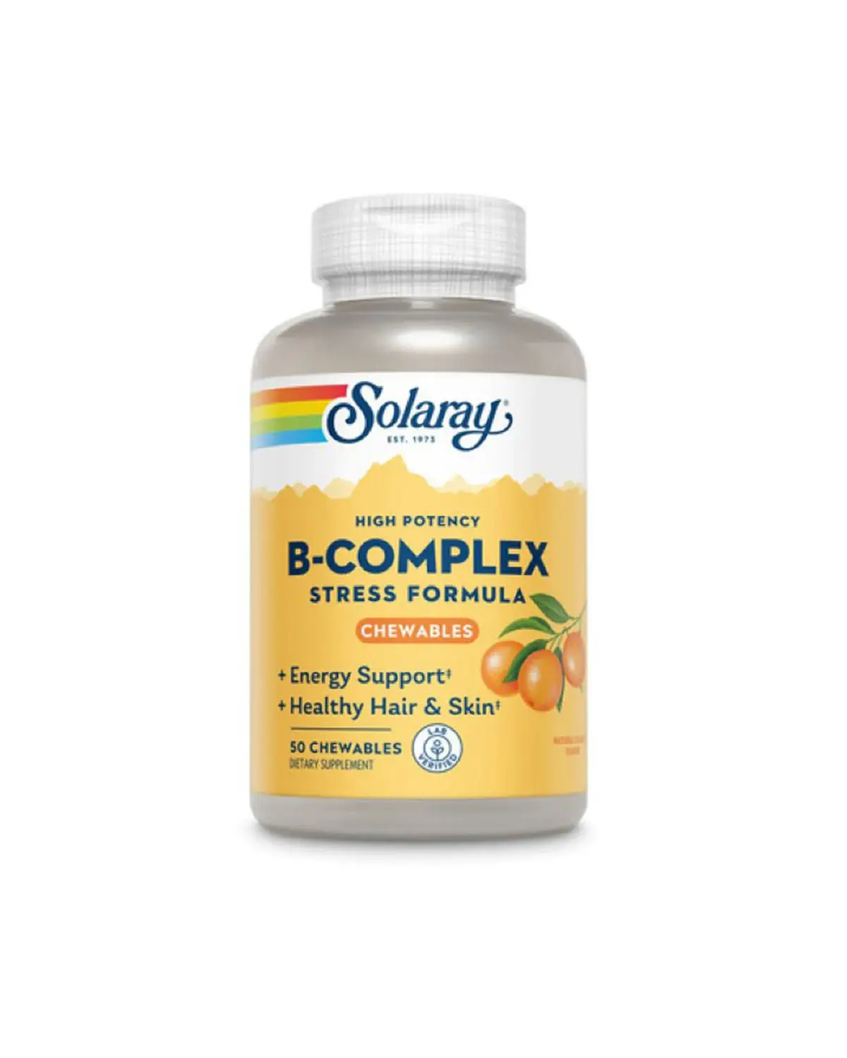 Комплекс витаминов B с витамином С | 50 жев таб Solaray 202040441