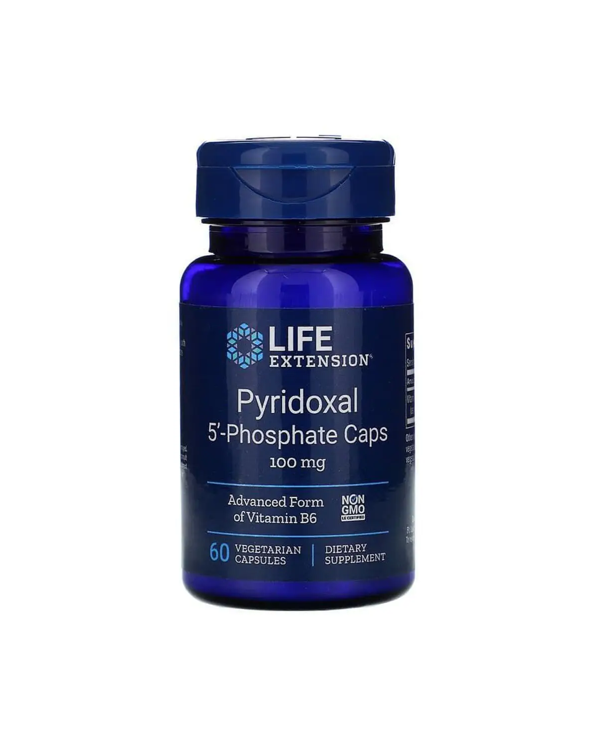Піридоксаль-5-фосфат 100 мг | 60 кап Life Extension 202040444