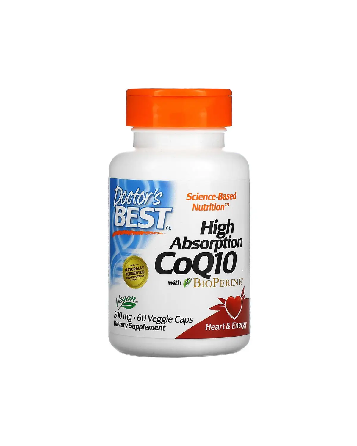 Коензим Q-10 з біоперином 200 мг | 60 кап Doctor's Best 202040497