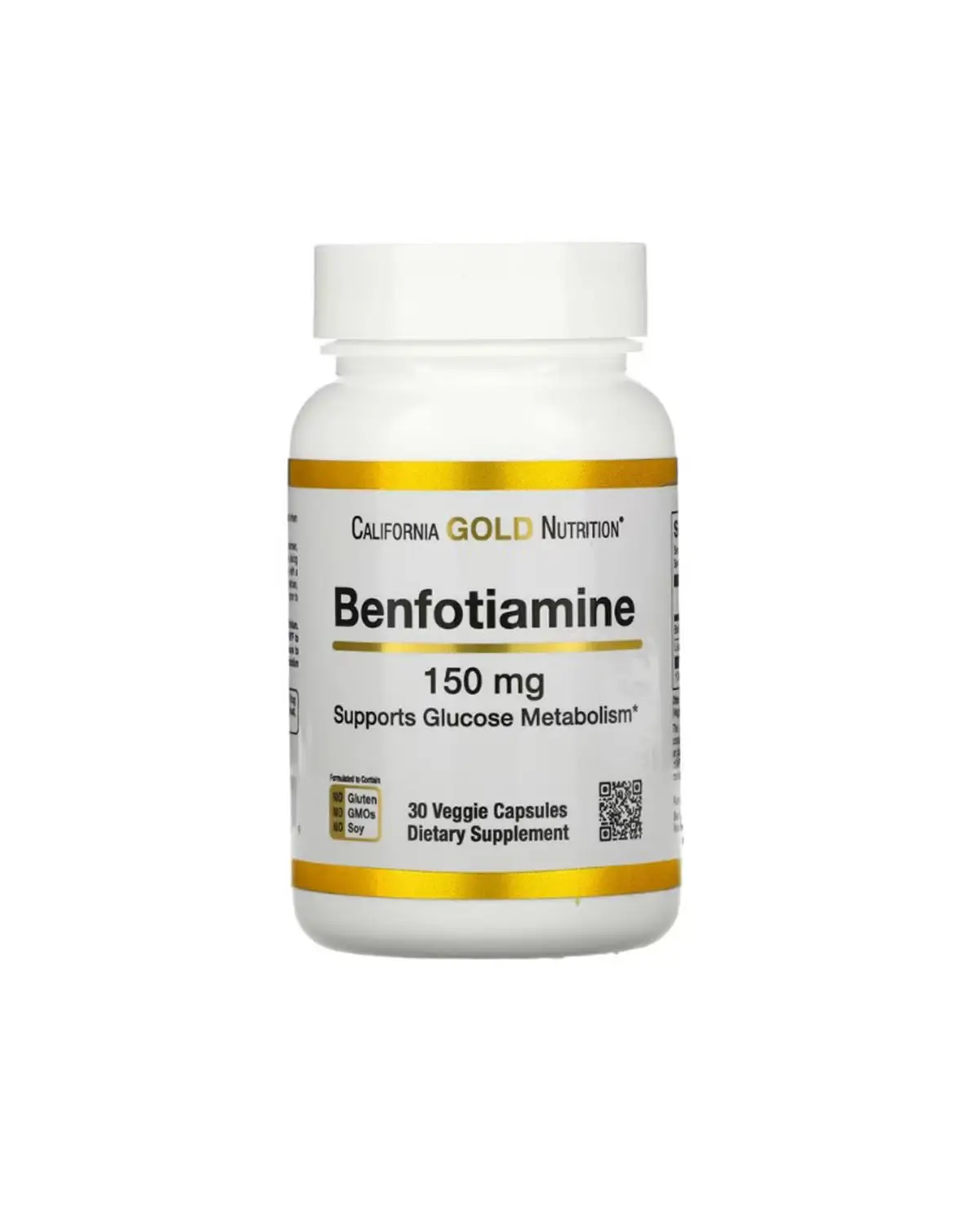 Бенфотіамін 150 мг | 30 кап California Gold Nutrition 202040546