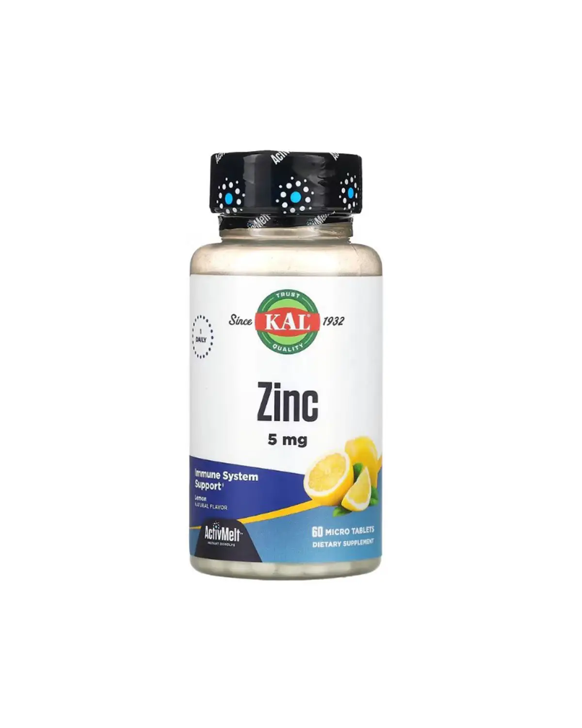 Цинк смак лимона 5 мг | 60 мікротаб KAL 202040548