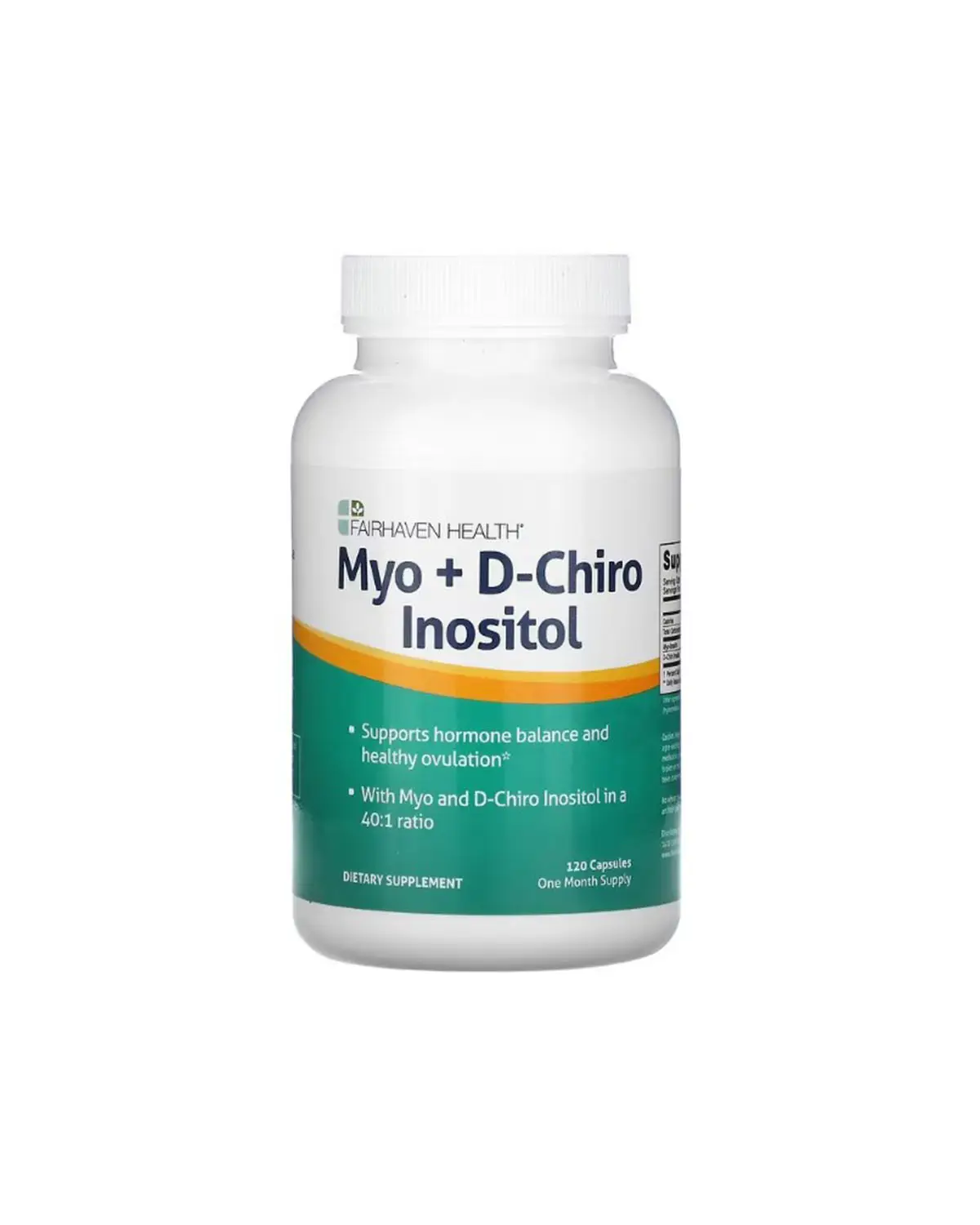 Міо-інозитол + D-хіро інозитол | 120 кап Fairhaven Health 202040641