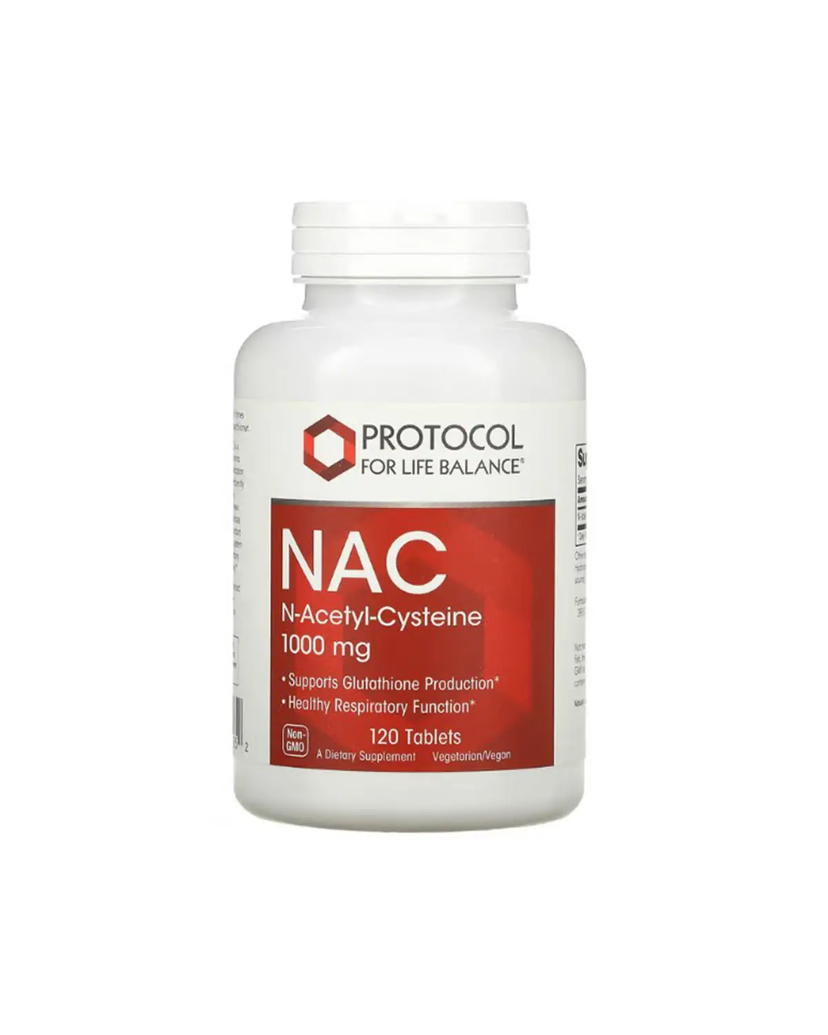 NAC (N-Ацетил-L-Цистеин) 1000 мг | 120 таб Protocol for Life Balance 202040665