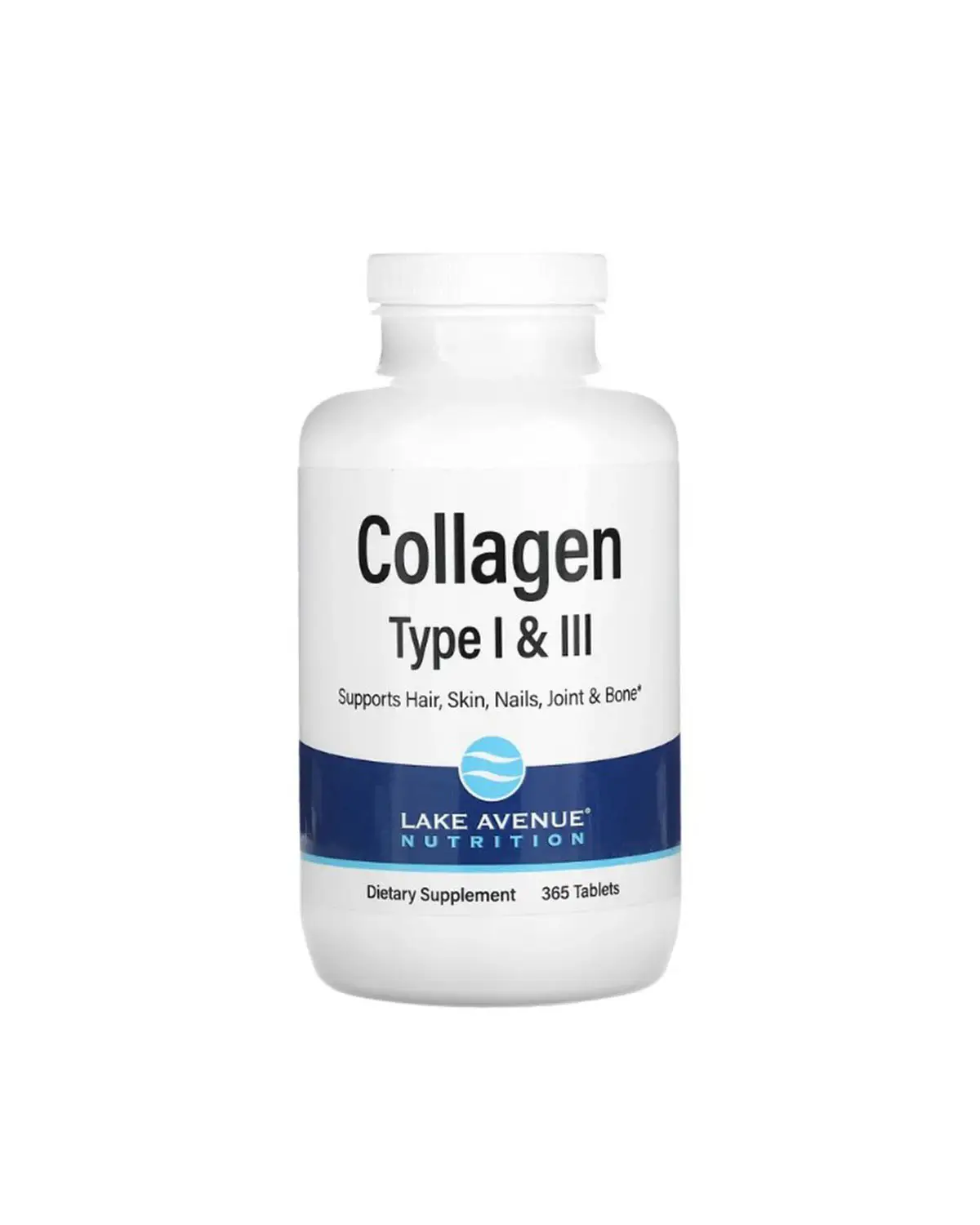 Гідролізований колаген 1 і 3 типу 1000 мг | 365 таб Lake Avenue Nutrition 202040707