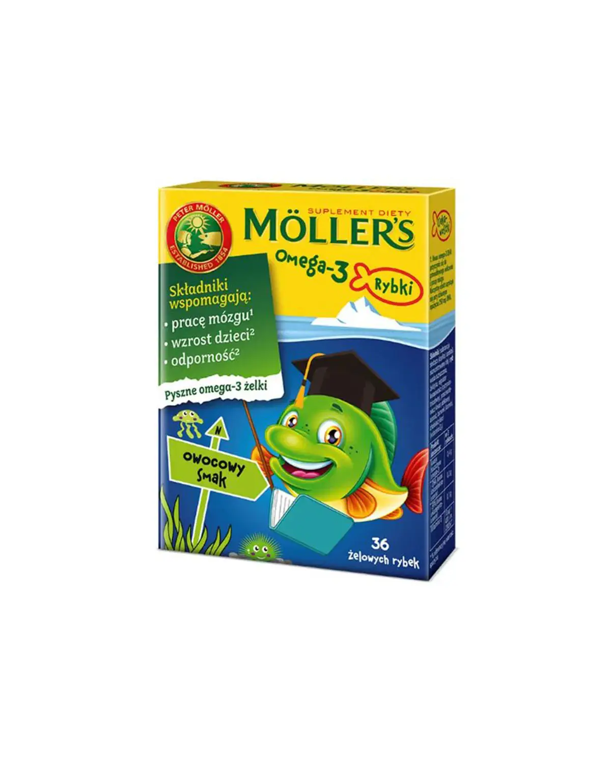 Омега-3 для детей фруктовы вкус  | 36 кап Möller's 20204760