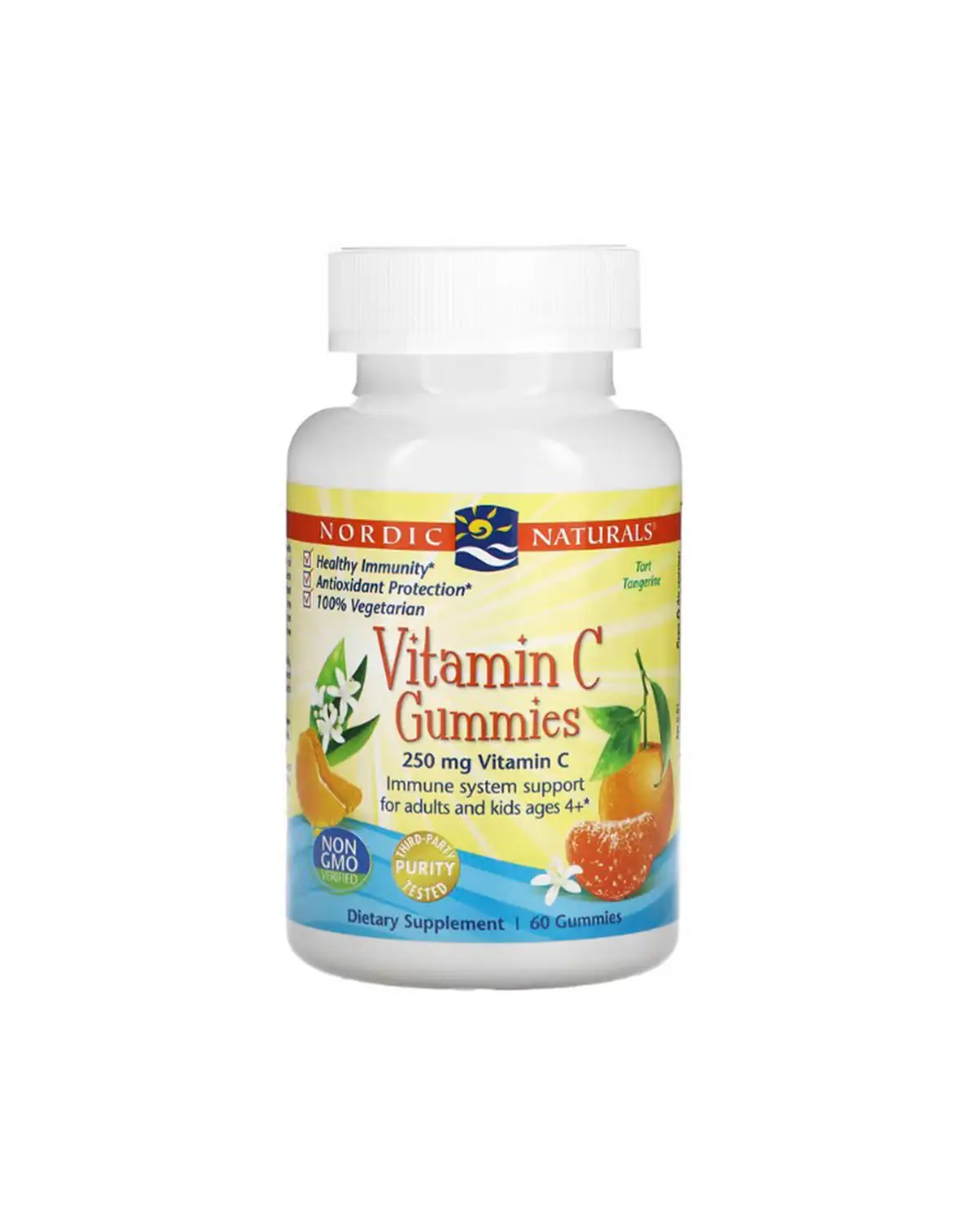 Витамином C вкус мандарина 125 мг | 60 жев таб Nordic Naturals 20204766