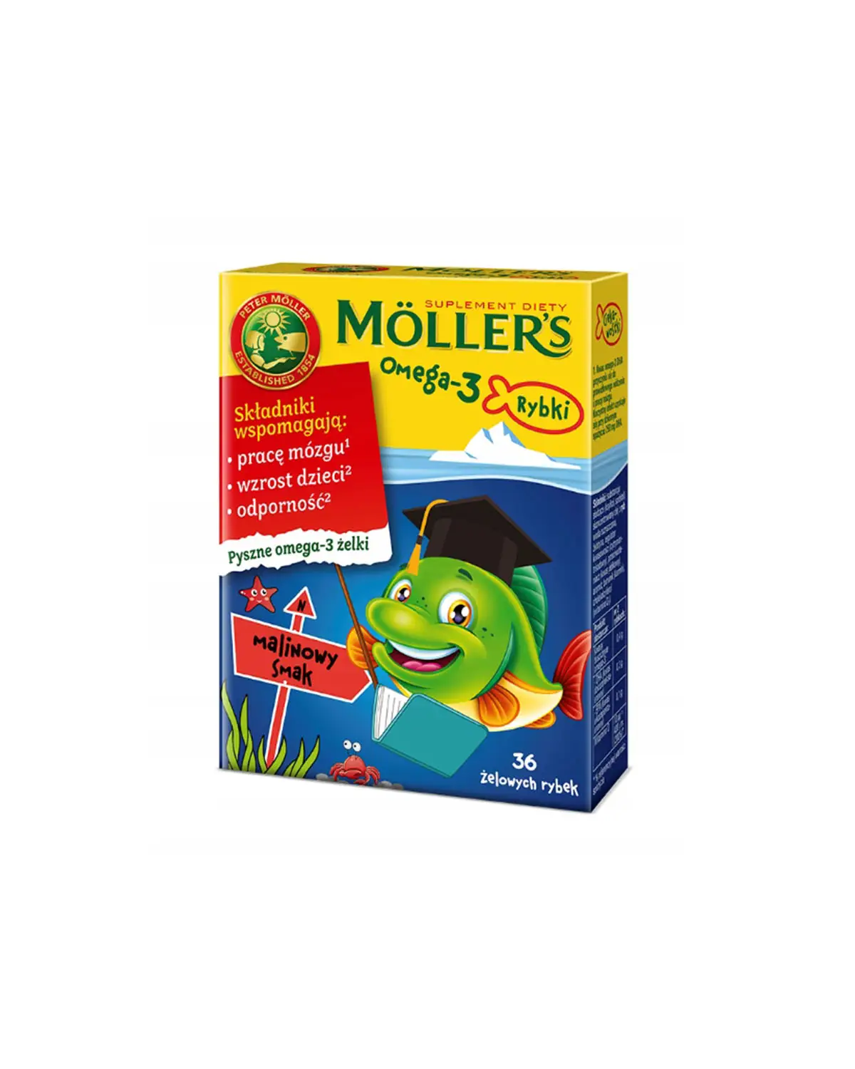 Омега-3 для детей малиновый вкус | 36 кап Möller's 20204773