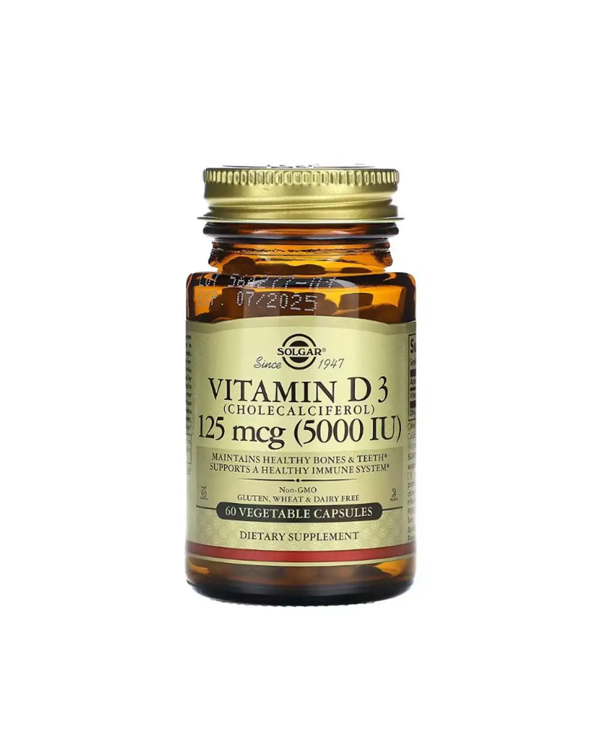 Вітамін D3 5000 МО | 60 кап Solgar 20204782