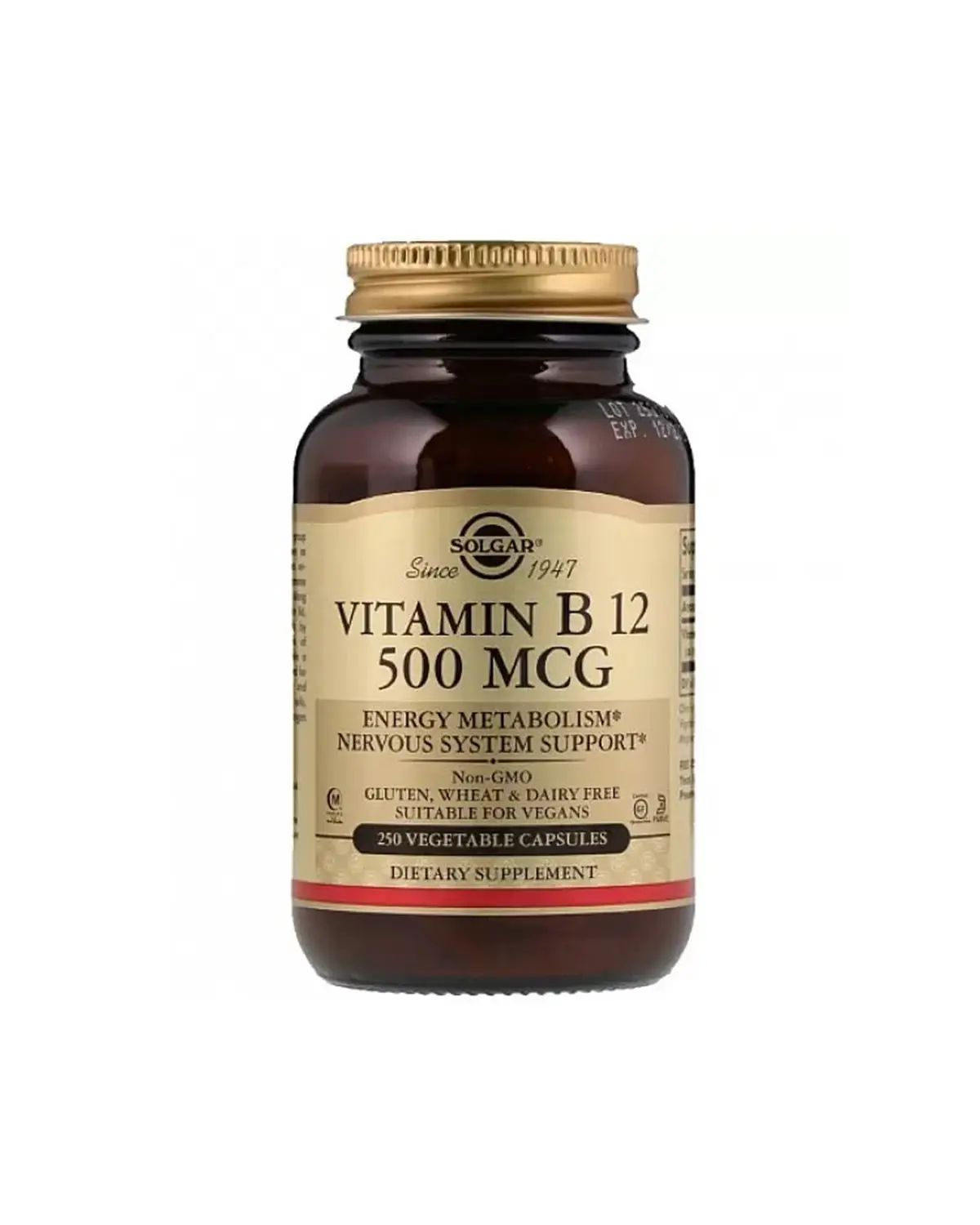 Витамин B12 500 мкг | 250 кап Solgar 20204787